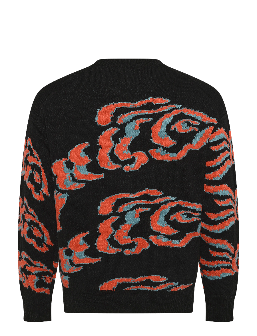 Scotch & Soda - Jacquard extra dropped shoulder pullover - Ümara kaelusega - flying fish meteorite - 1