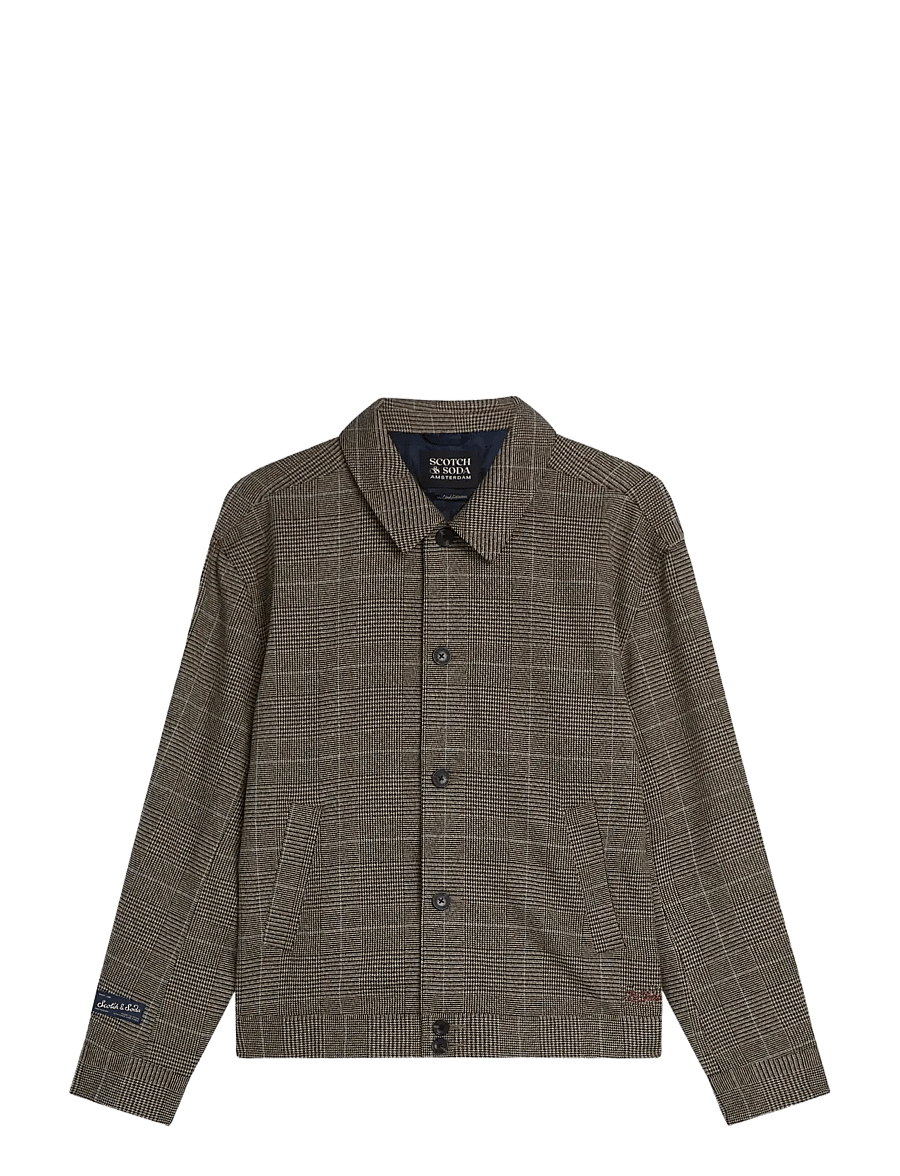 Scotch & Soda - Tailored checked blouson - herbstjacken - dijon check - 0