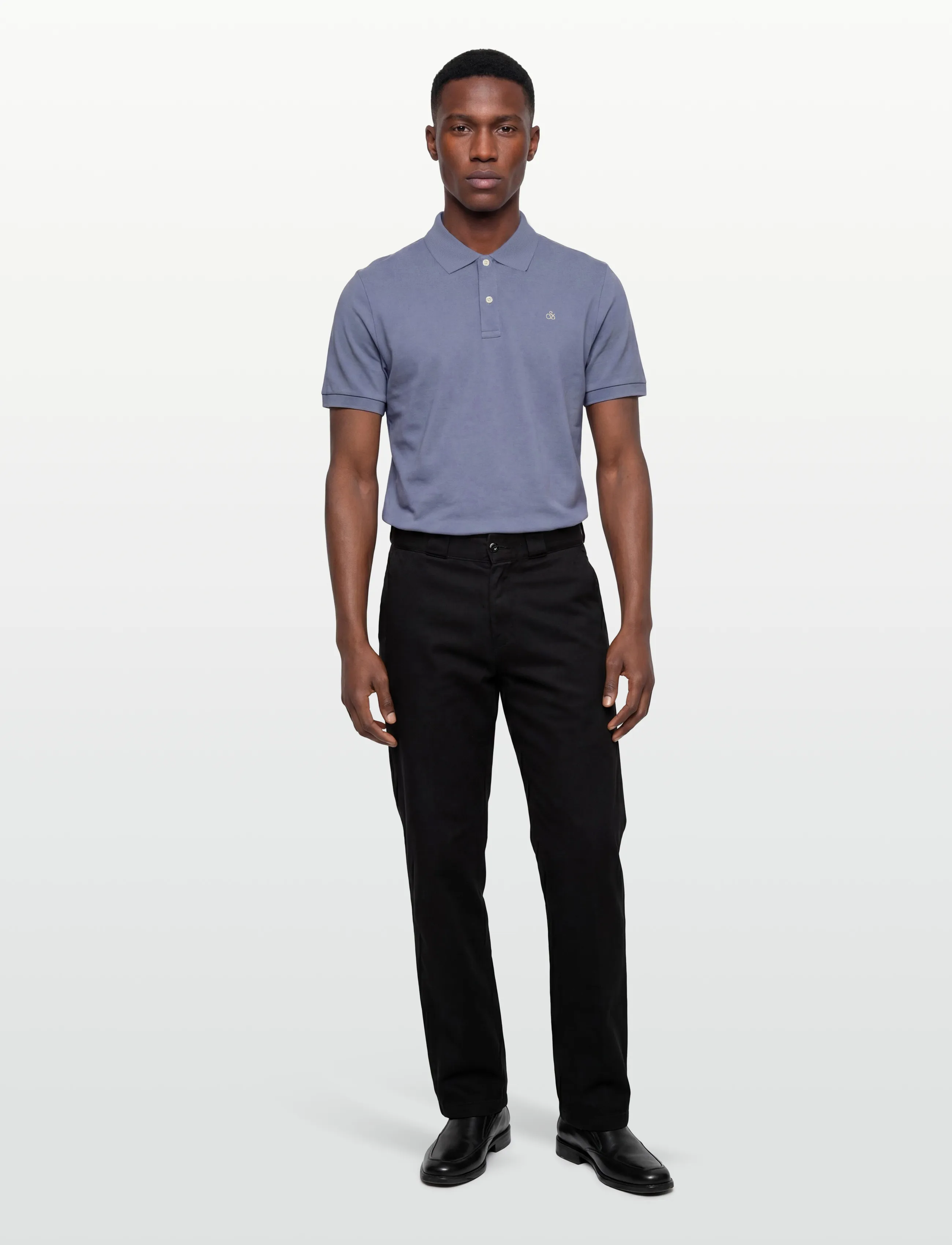 Scotch & Soda Seasonal Core Pique Chest Logo Polo, XL, Blue, Poloer > Kortærmede, Herre