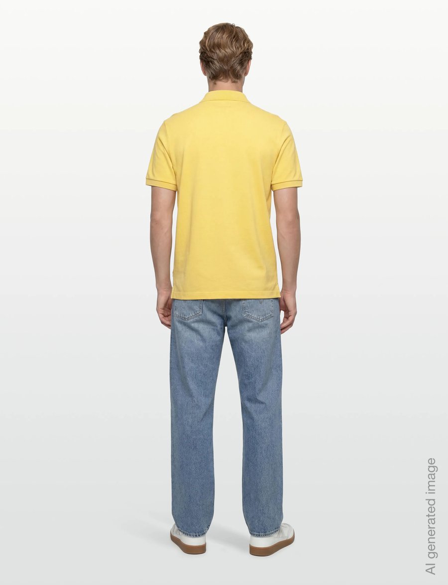 Scotch & Soda - Seasonal Core Pique Chest Logo Polo - kortærmede poloer - raffia - 4