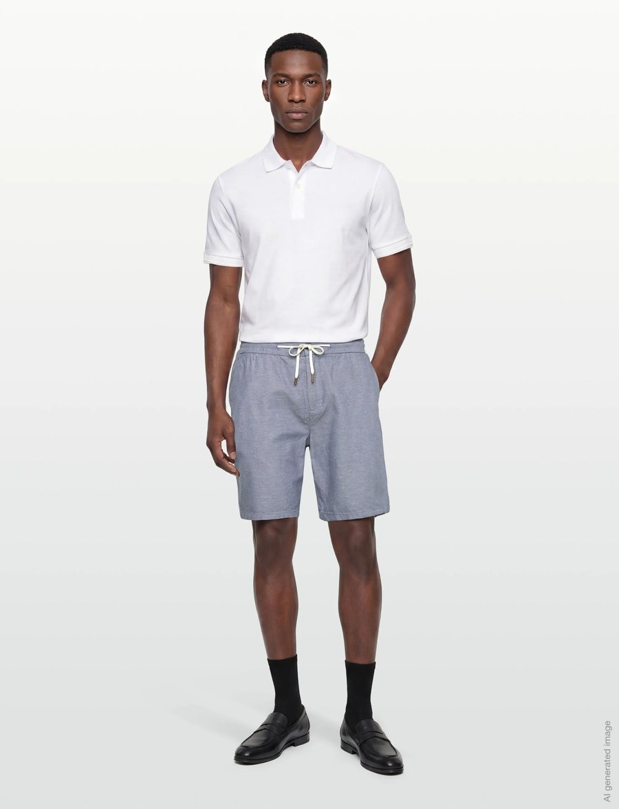 Scotch & Soda - Seasonal Core Fave Cotton Linen Regularfit Chino Shorts - ikdienas šorti - infinity - 0