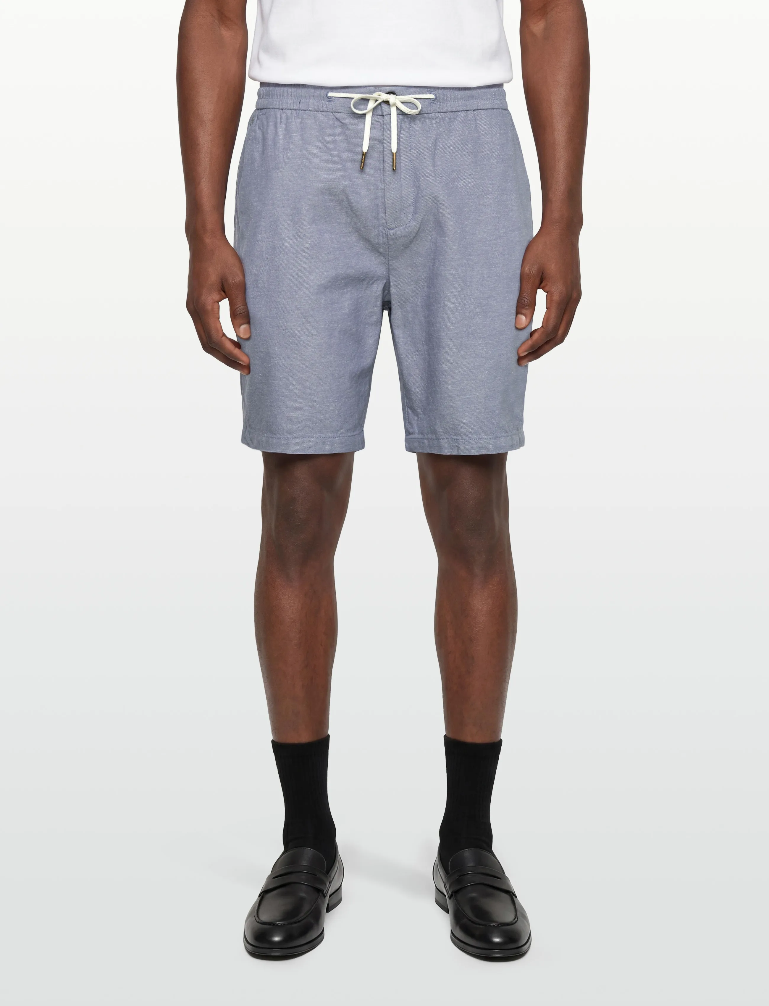 Scotch & Soda - Seasonal Core Fave Cotton Linen Regularfit Chino Shorts - casual shorts - infinity - 3
