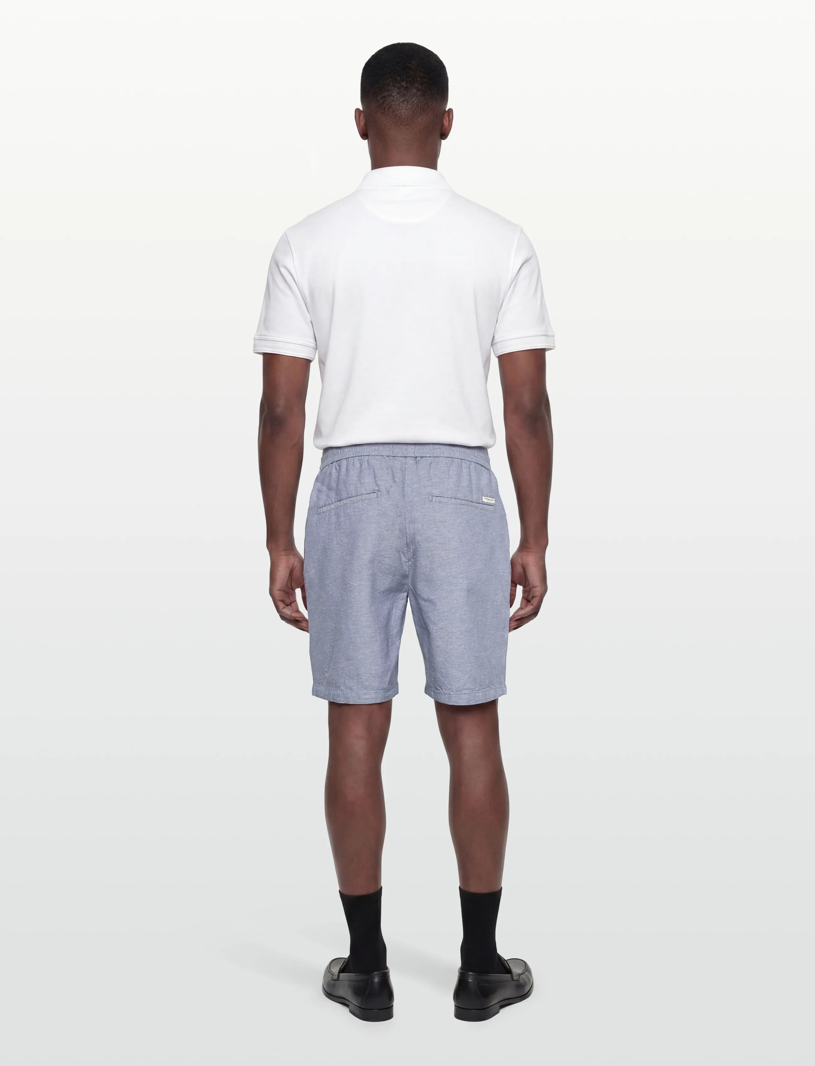 Scotch & Soda - Seasonal Core Fave Cotton Linen Regularfit Chino Shorts - casual shorts - infinity - 4