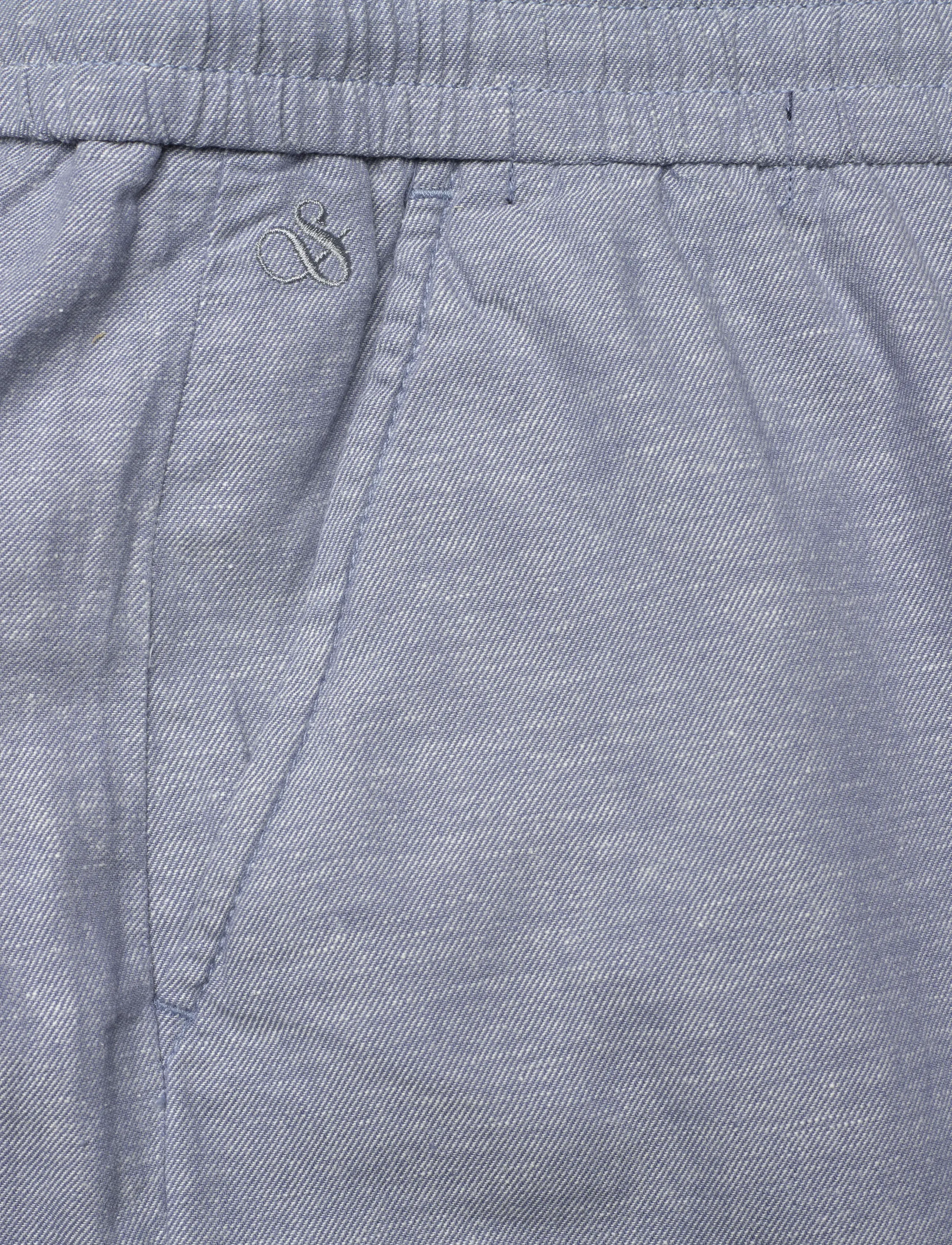 Scotch & Soda - Seasonal Core Fave Cotton Linen Regularfit Chino Shorts - casual shorts - infinity - 5