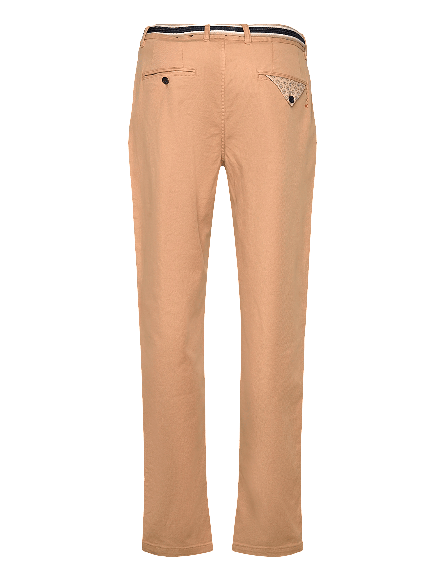 Scotch & Soda - Warren cotton blend twill belted chino - freizeithosen - travertine - 2