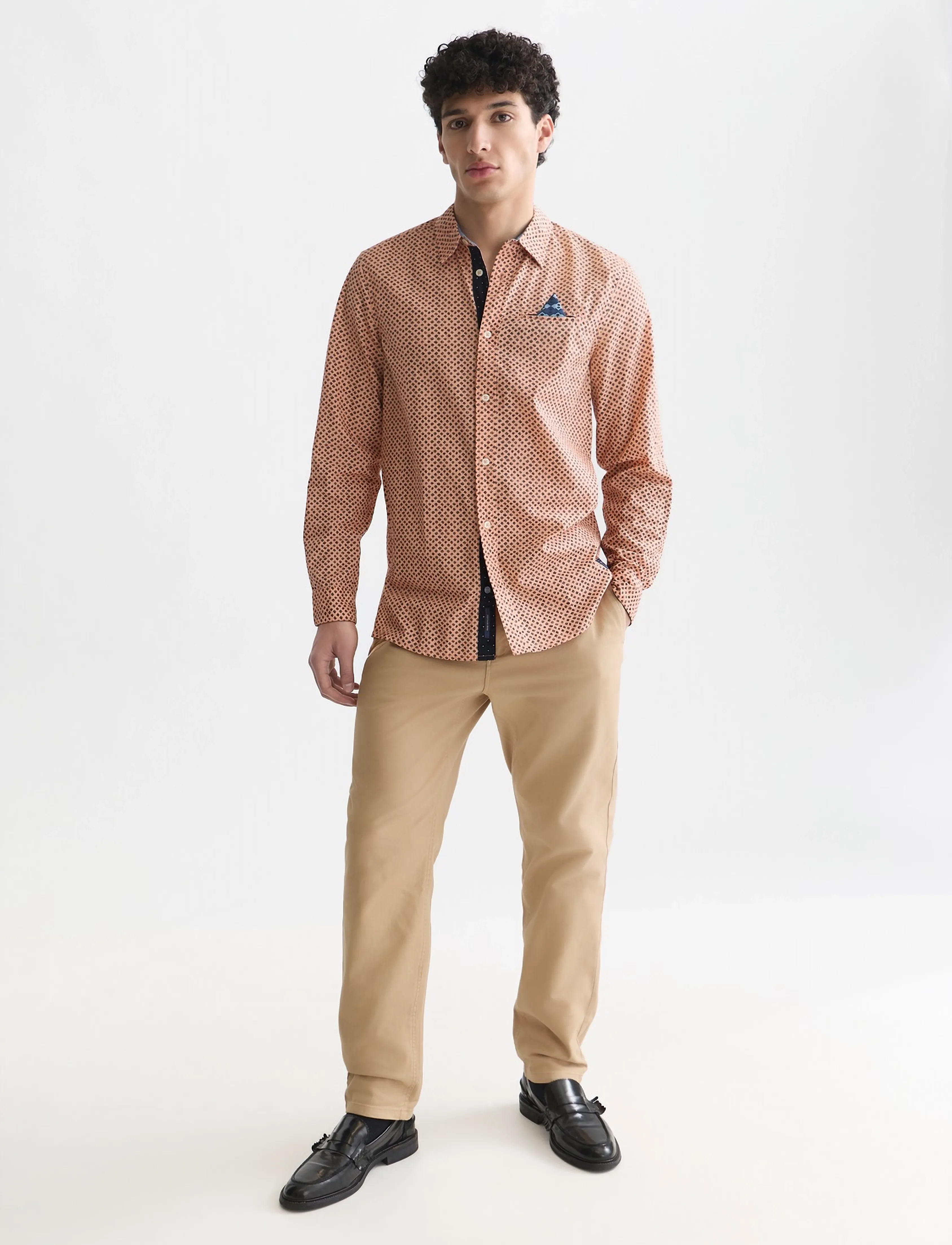 SCOTCH & SODA Warren Cotton Blend Twill Belted Chino byxor herr – bild 4