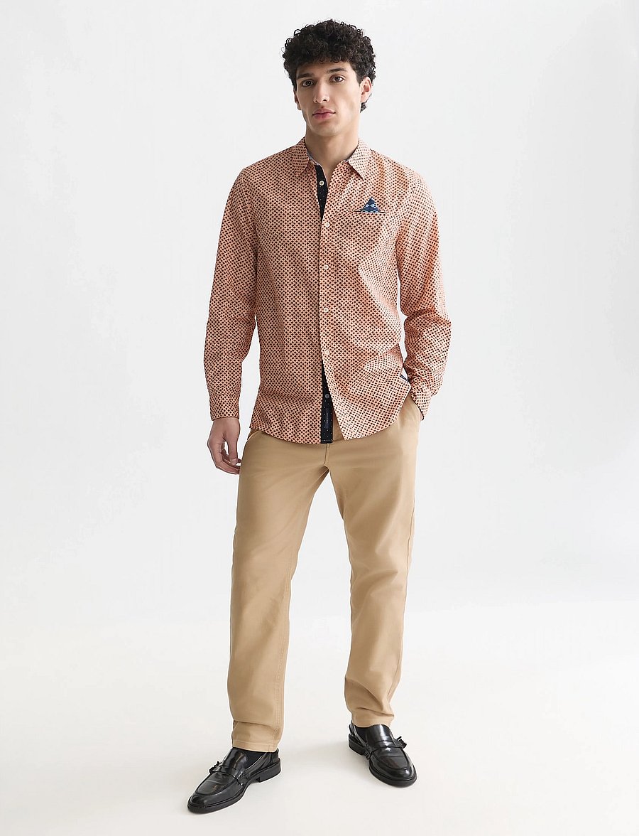 Scotch & Soda - Warren cotton blend twill belted chino - freizeithosen - travertine - 5