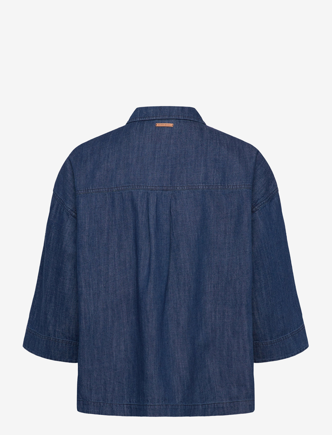 Scotch & Soda - Lightweight denim popover shirt - denimskjorter - washed indigo - 1
