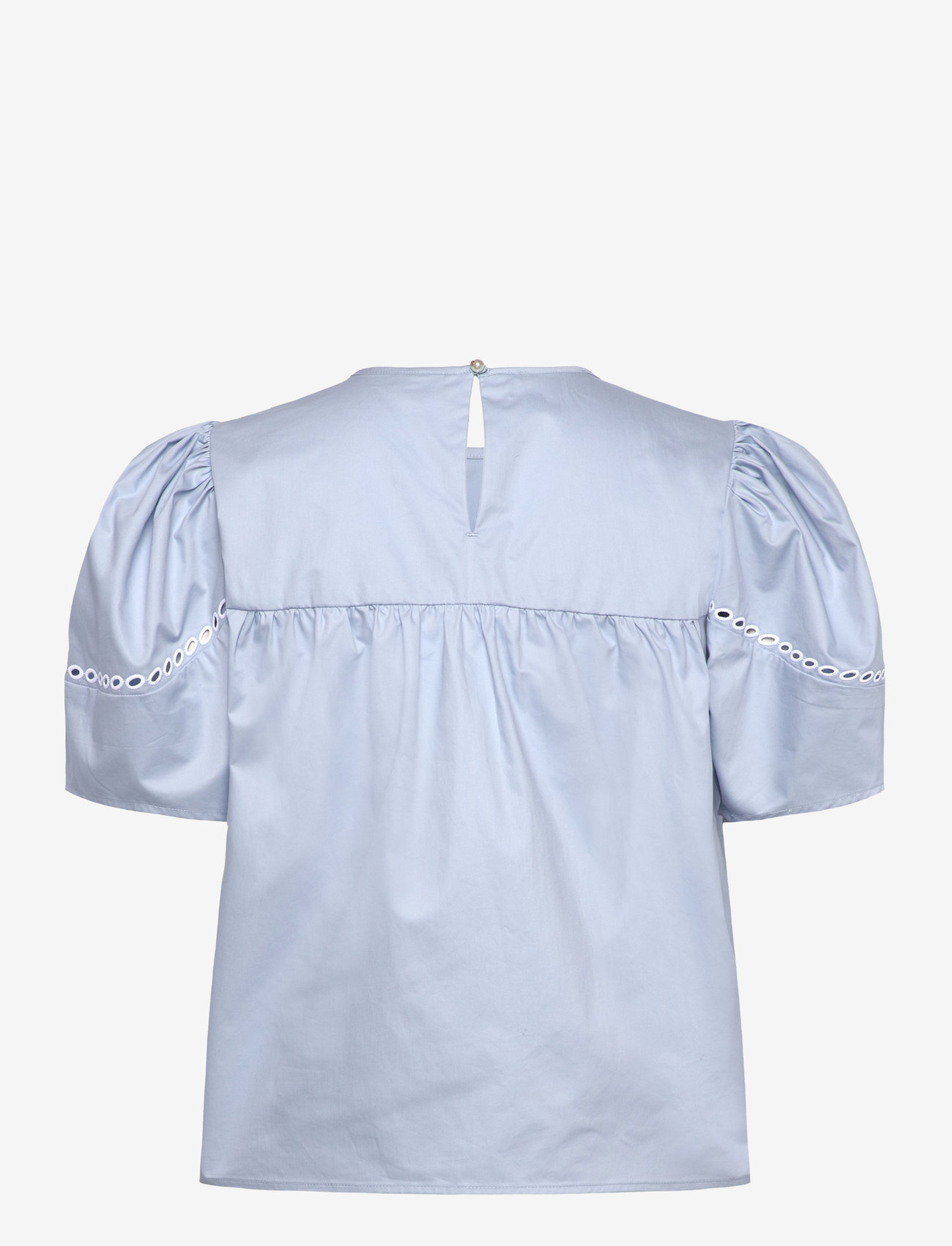 Scotch & Soda - Cotton twill embroidered top - shirting blue - 1