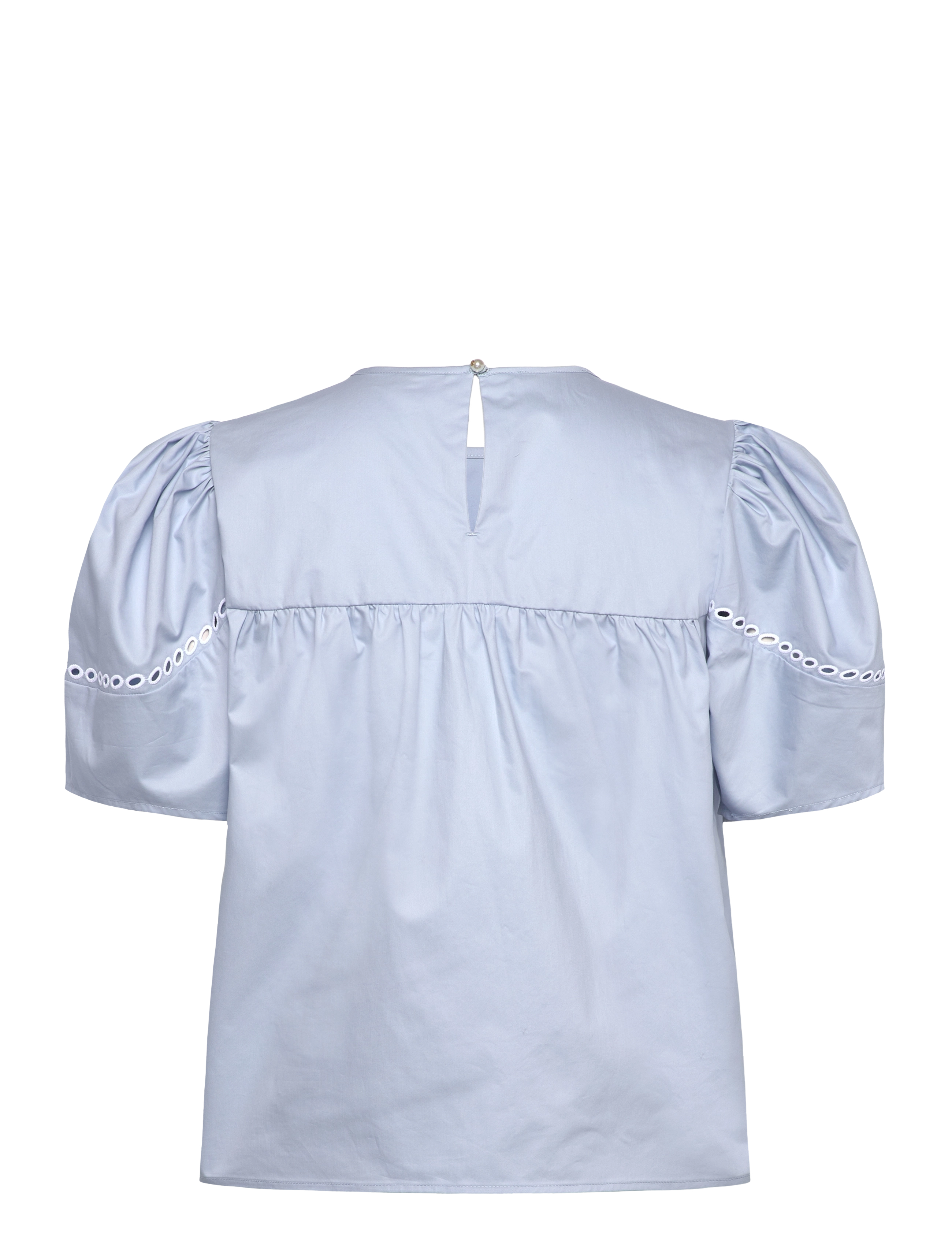 Scotch & Soda - Cotton twill embroidered top - shirting blue - 1