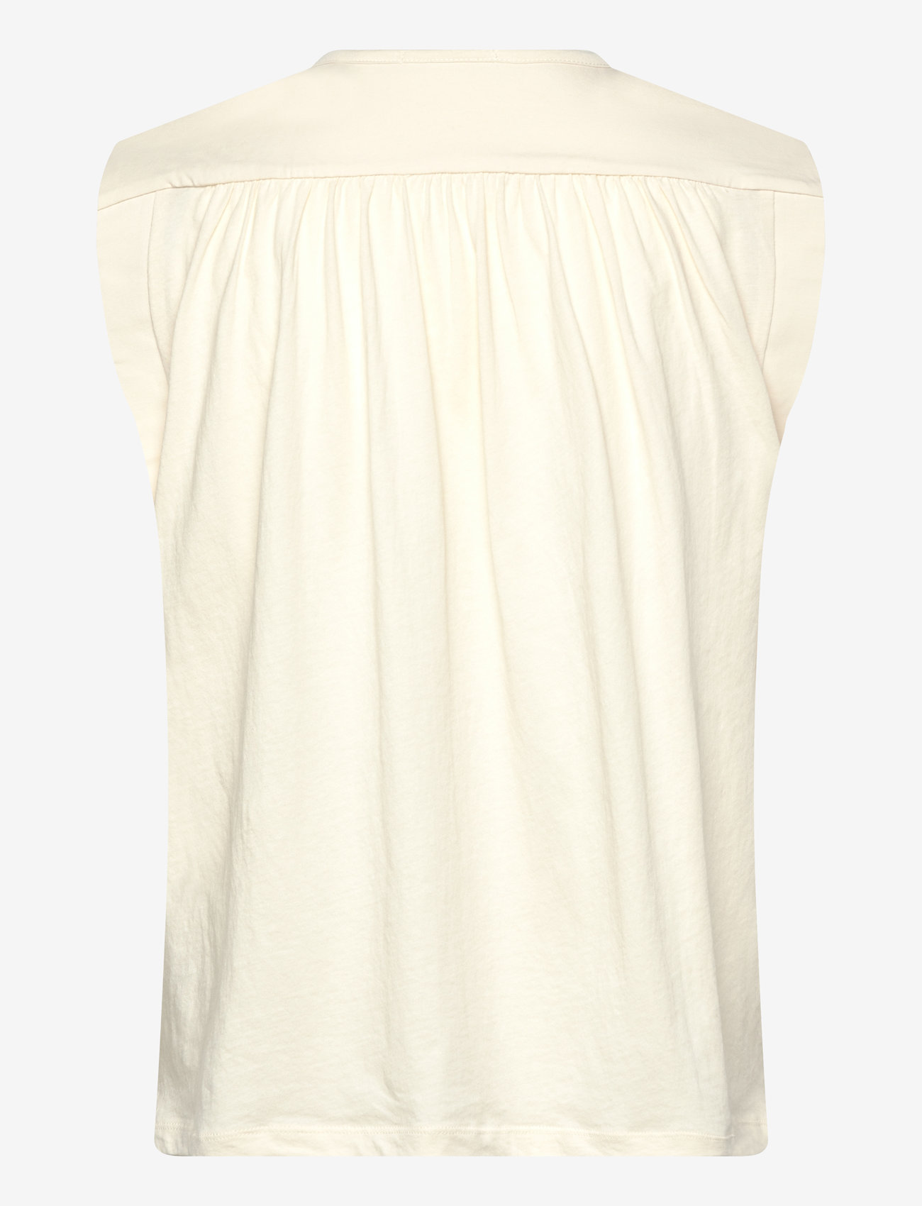 Scotch & Soda - Drapey V-neck T-shirt - Ülikonna vestid - soft ice - 1