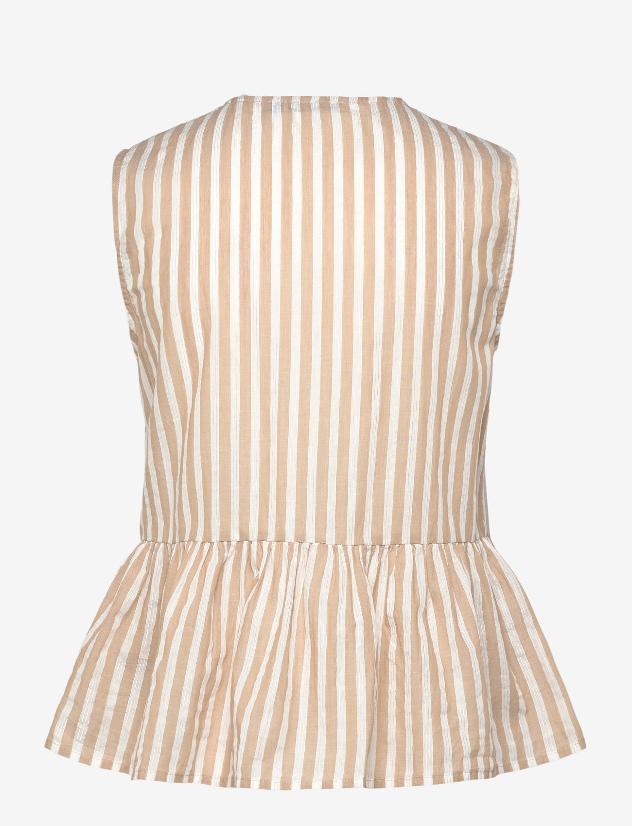 Scotch & Soda - Bow Details Top - Ærmeløse bluser - desert sand stripe with lurex - 1