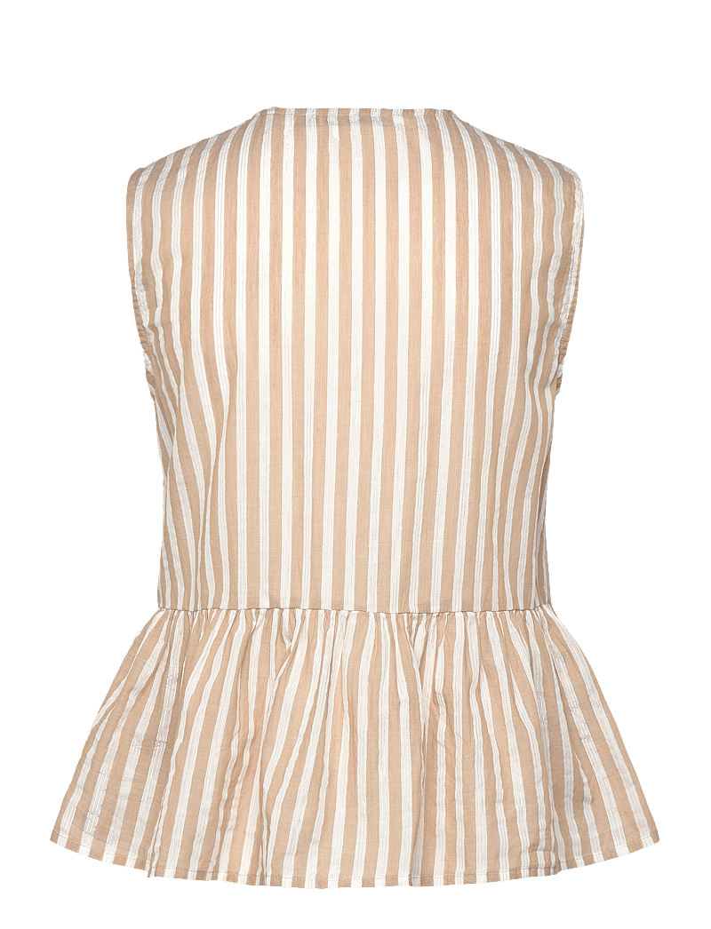 Scotch & Soda - Bow Details Top - hihattomat puserot - desert sand stripe with lurex - 1