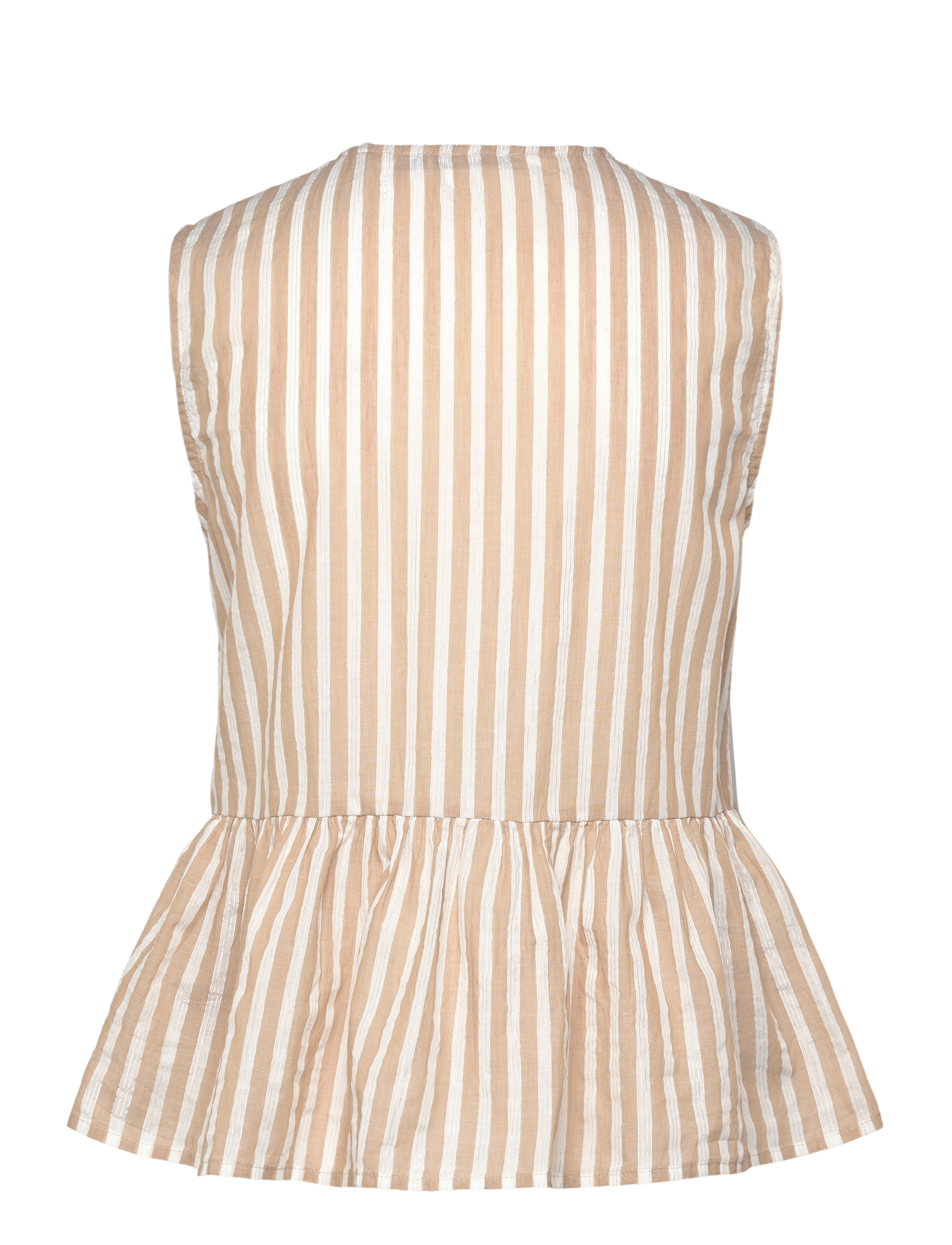 Scotch & Soda - Bow Details Top - varrukateta pluusid - desert sand stripe with lurex - 1
