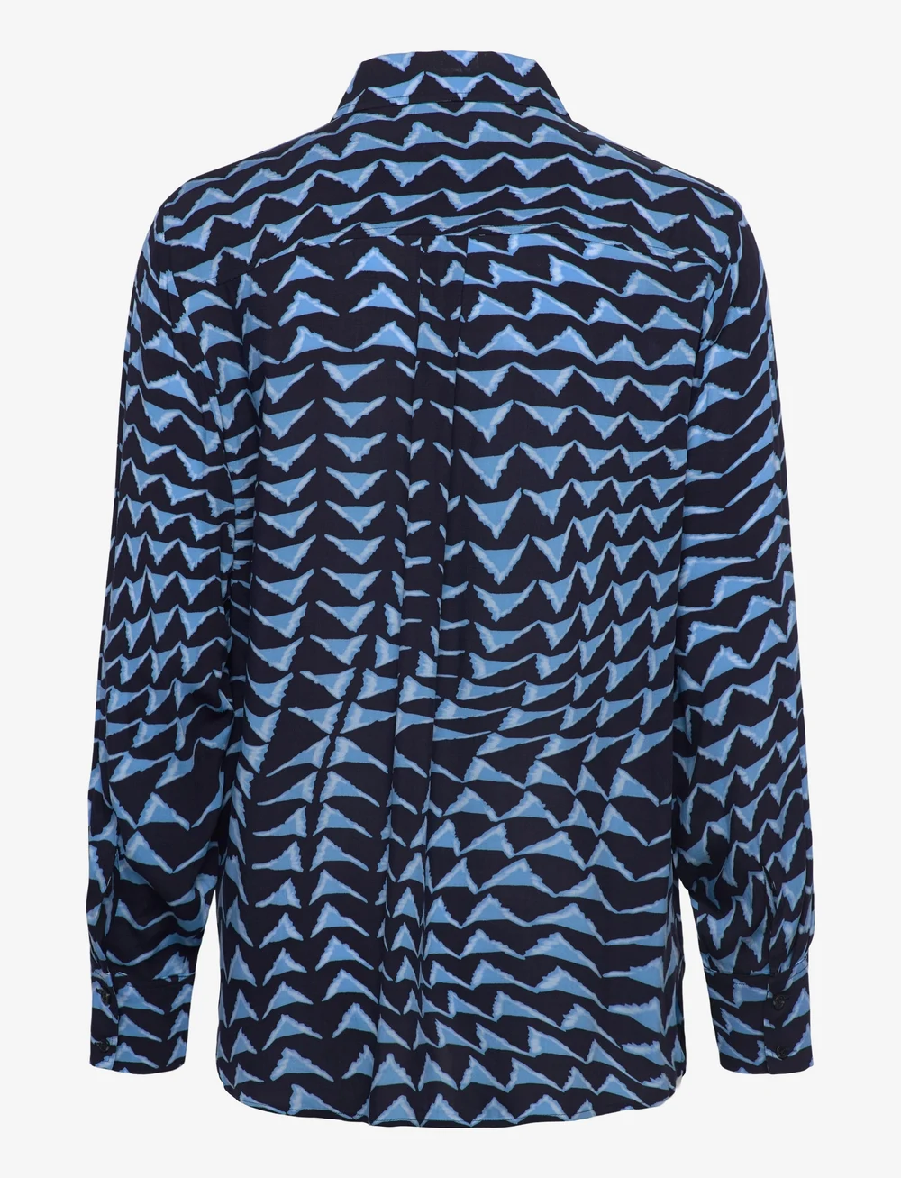 Scotch & Soda - Printed relaxed fit shirt - long-sleeved shirts - house of mirrors blue - 1