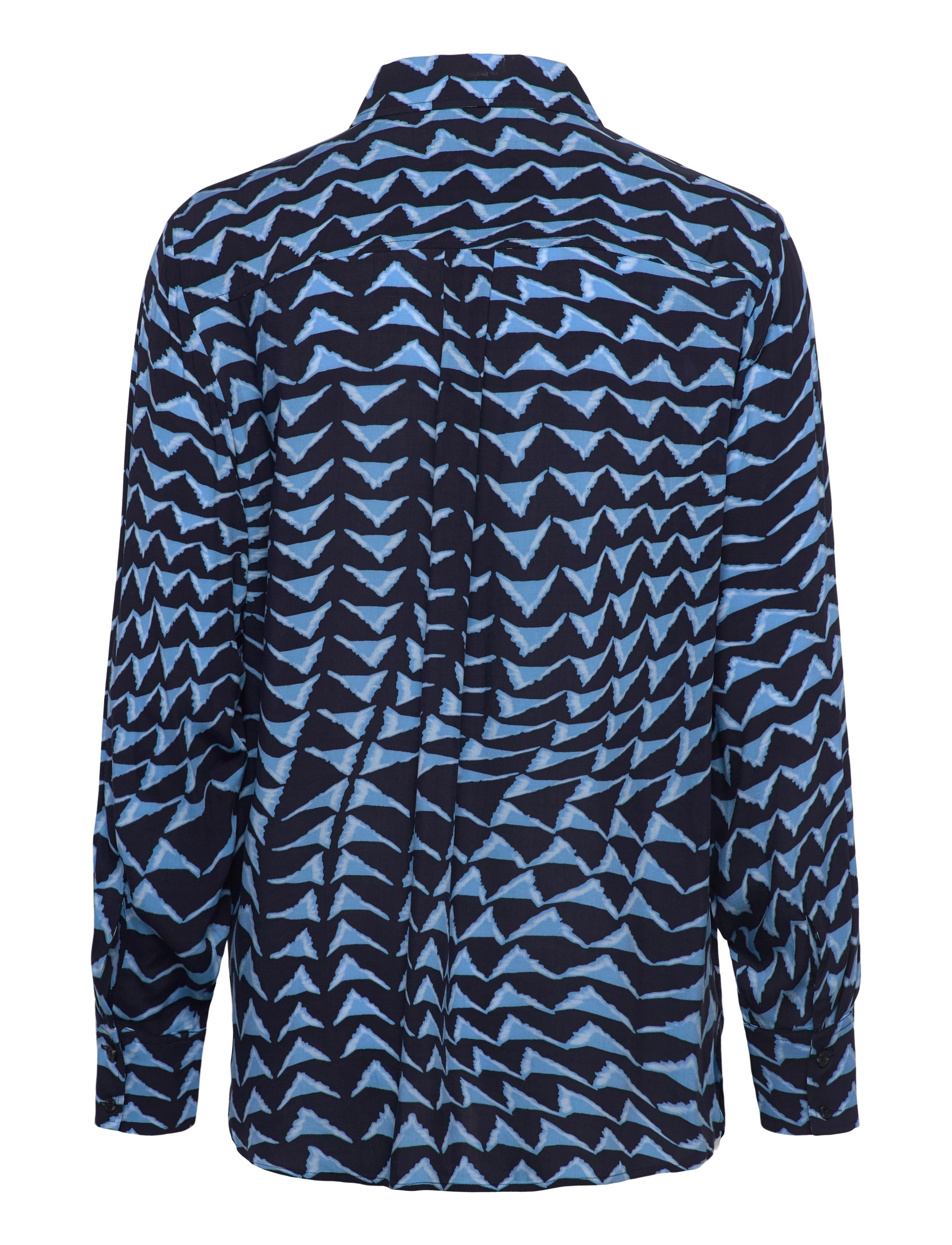 Scotch & Soda - Printed relaxed fit shirt - pikkade varrukatega särgid - house of mirrors blue - 1