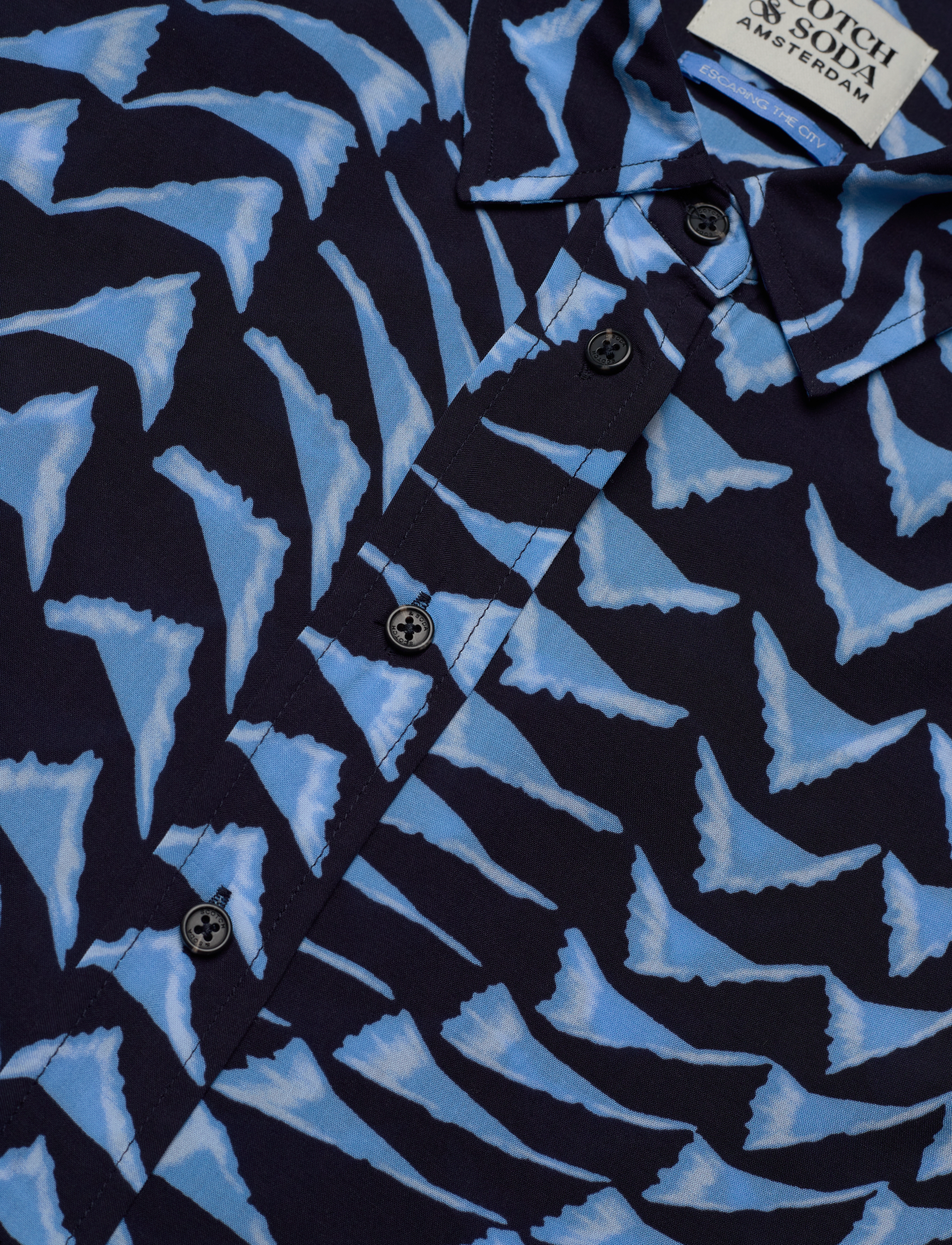 Scotch & Soda - Printed relaxed fit shirt - pikkade varrukatega särgid - house of mirrors blue - 2