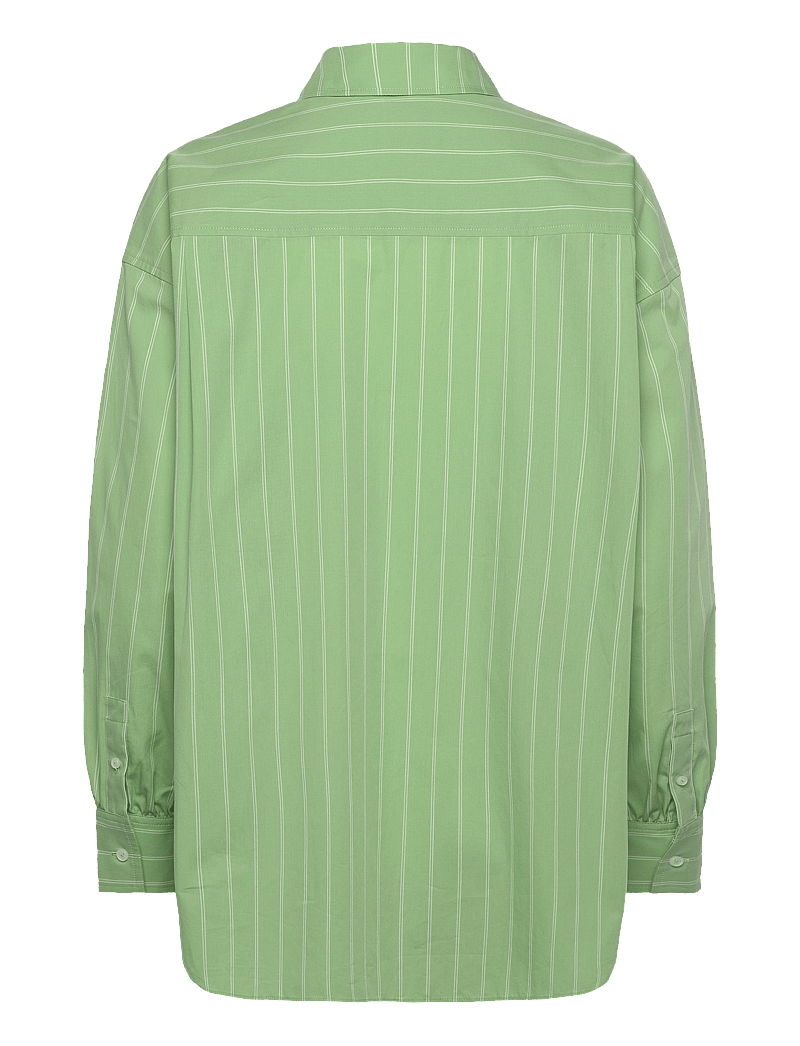 Scotch & Soda - Striped girlfriend shirt - pikkade varrukatega särgid - pistachio/ soft ice stripe - 1