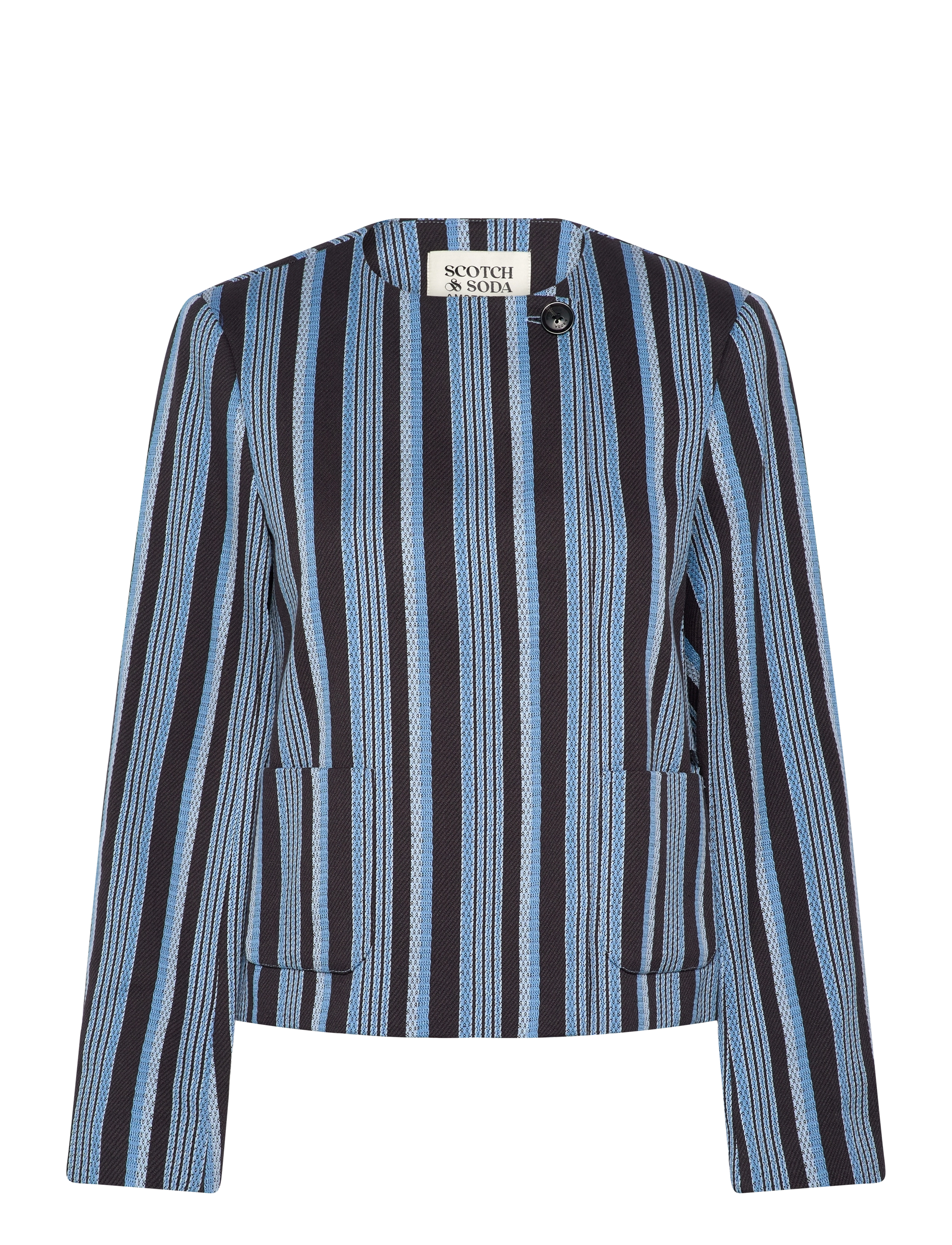 Scotch & Soda - Textured stripe casual blazer - lühikesed pintsakud - lunar pier stripe - 0