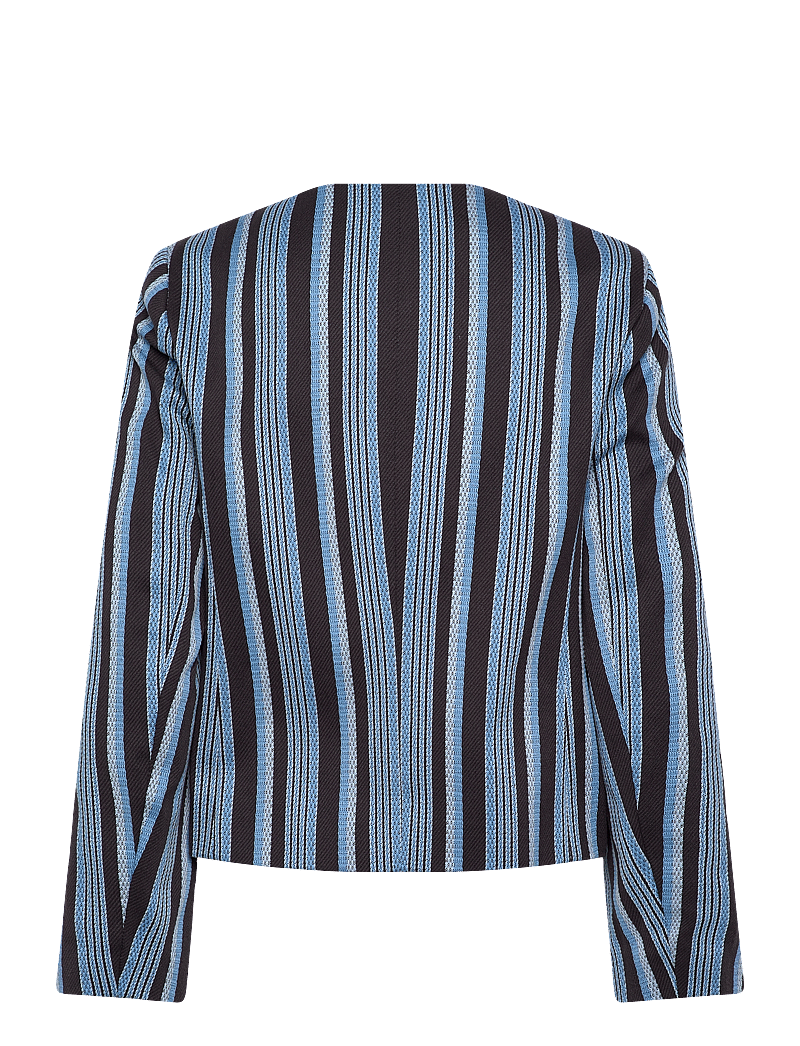 Scotch & Soda - Textured stripe casual blazer - korta kavajer - lunar pier stripe - 1