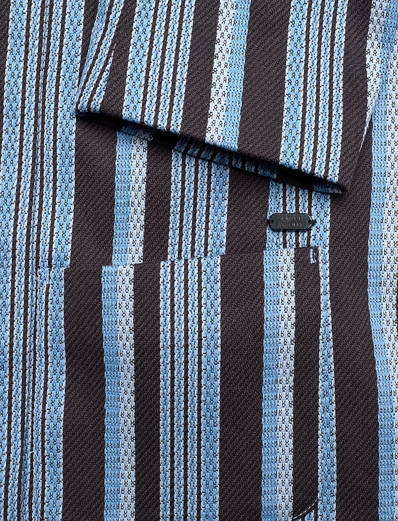 Scotch & Soda - Textured stripe casual blazer - korta kavajer - lunar pier stripe - 3