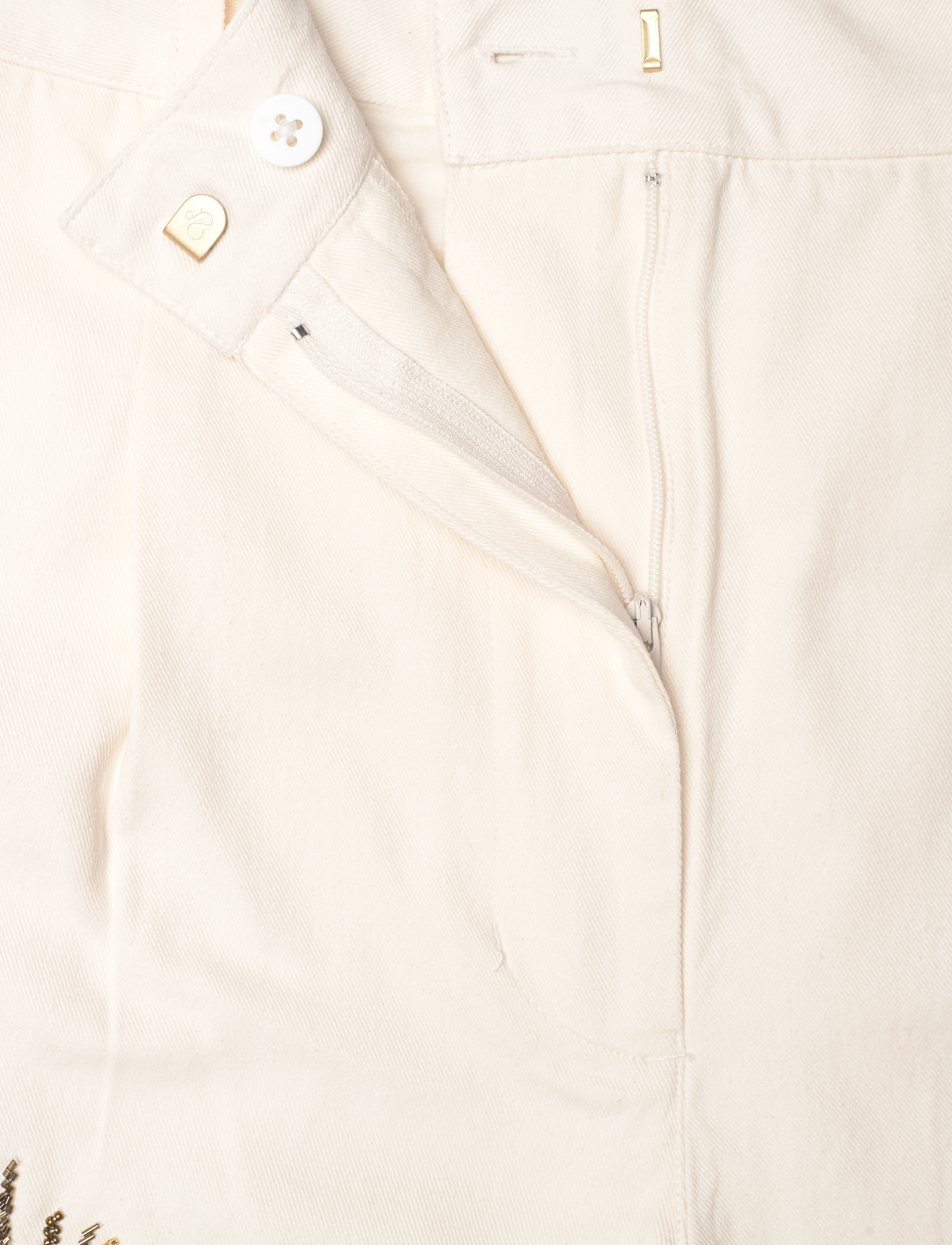 Scotch & Soda - Embellished high rise  shorts - soft ice - 3