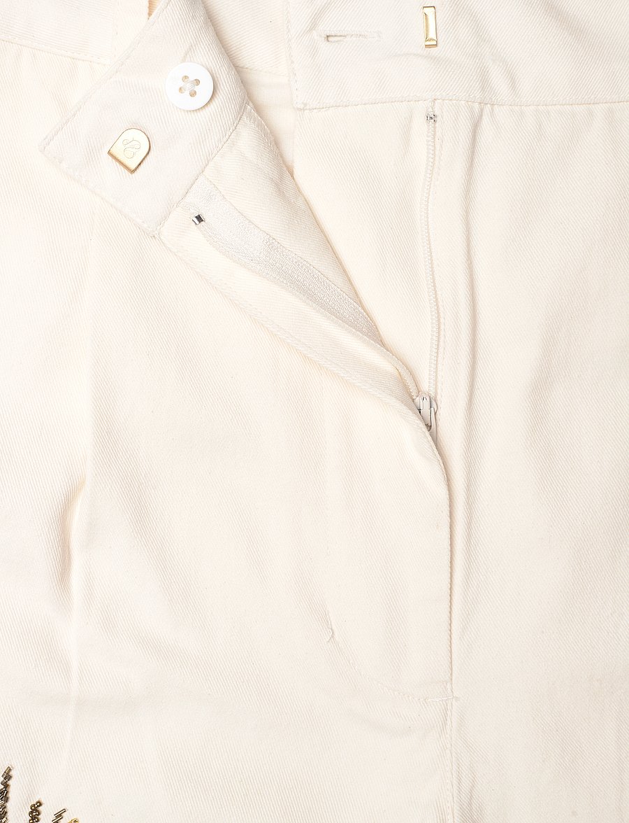 Scotch & Soda - Embellished high rise shorts - soft ice - 3