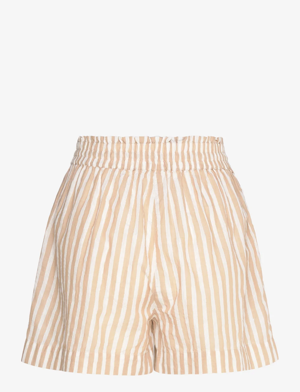 Scotch & Soda - High rise Lurex stripe printed shorts - casual shorts - desert sand stripe with lurex - 1