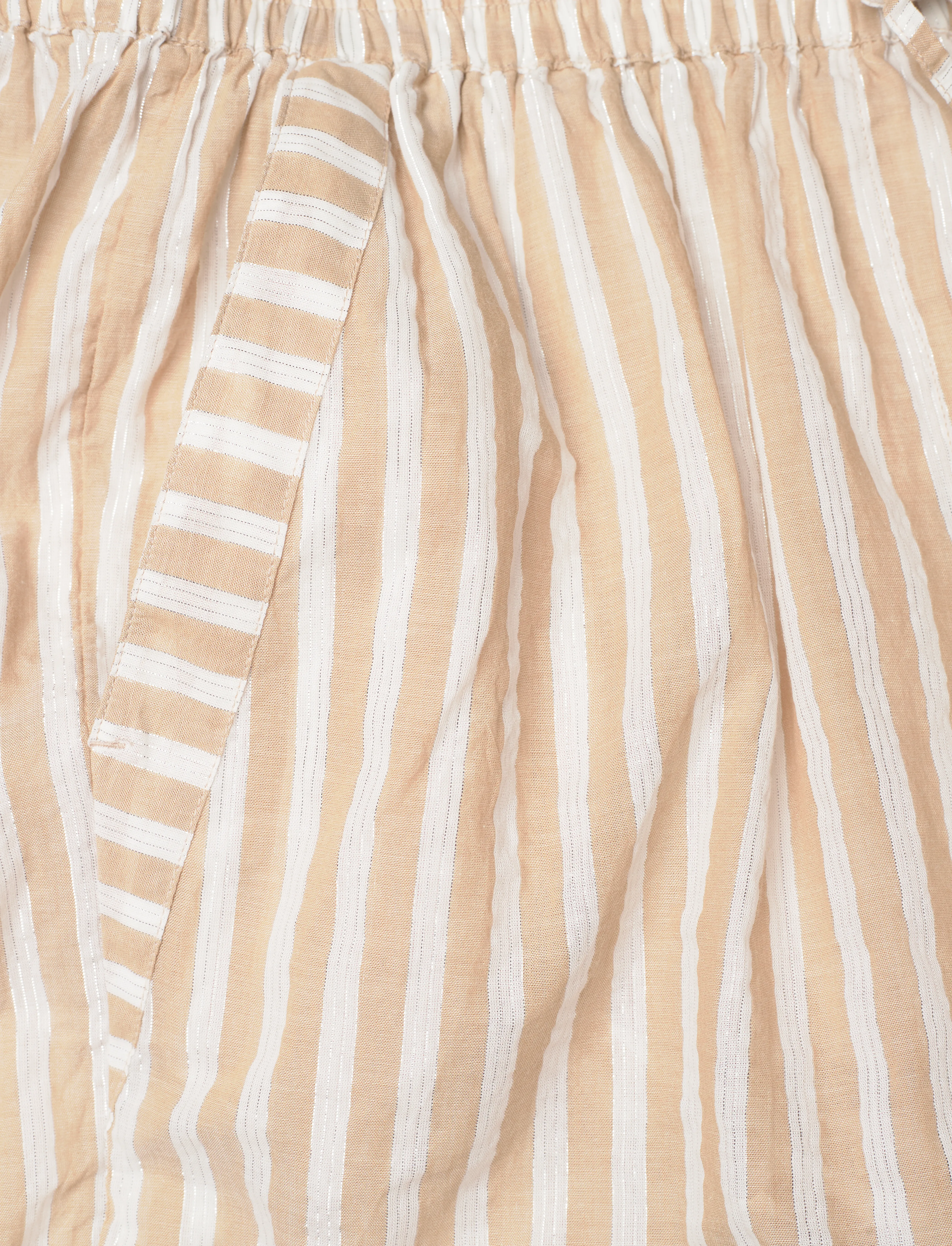 Scotch & Soda - High rise Lurex stripe printed shorts - casual shorts - desert sand stripe with lurex - 2