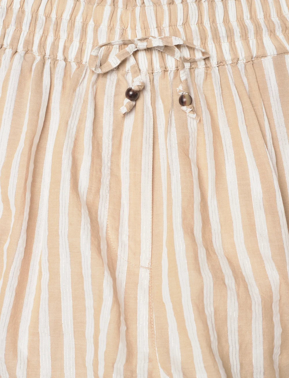 Scotch & Soda - High rise Lurex stripe printed shorts - casual shorts - desert sand stripe with lurex - 3