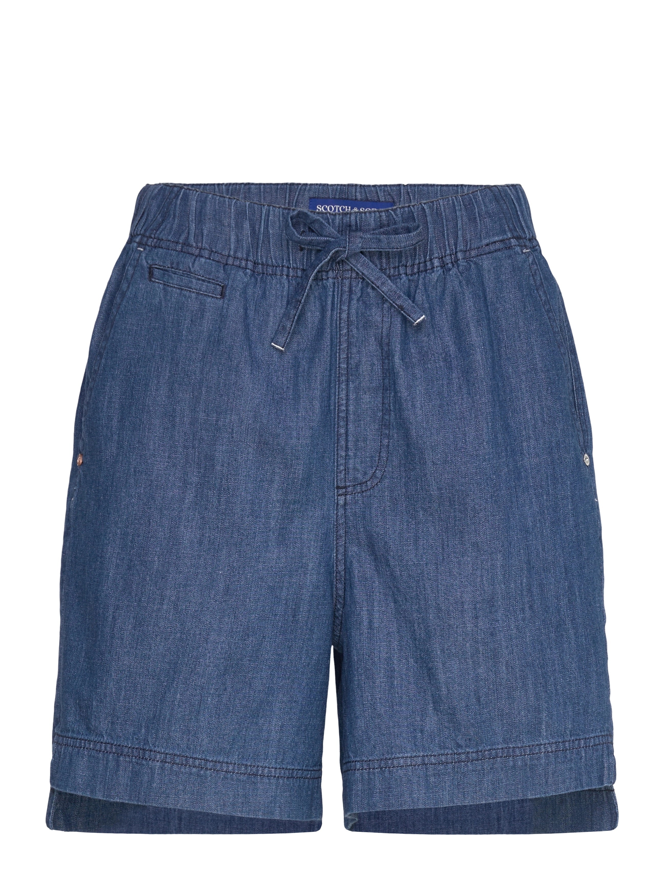 Scotch & Soda Sporty Utility Short In Lightweight Denim — Washed Indigo, XS, Shorts, Blau - Casual Frauen