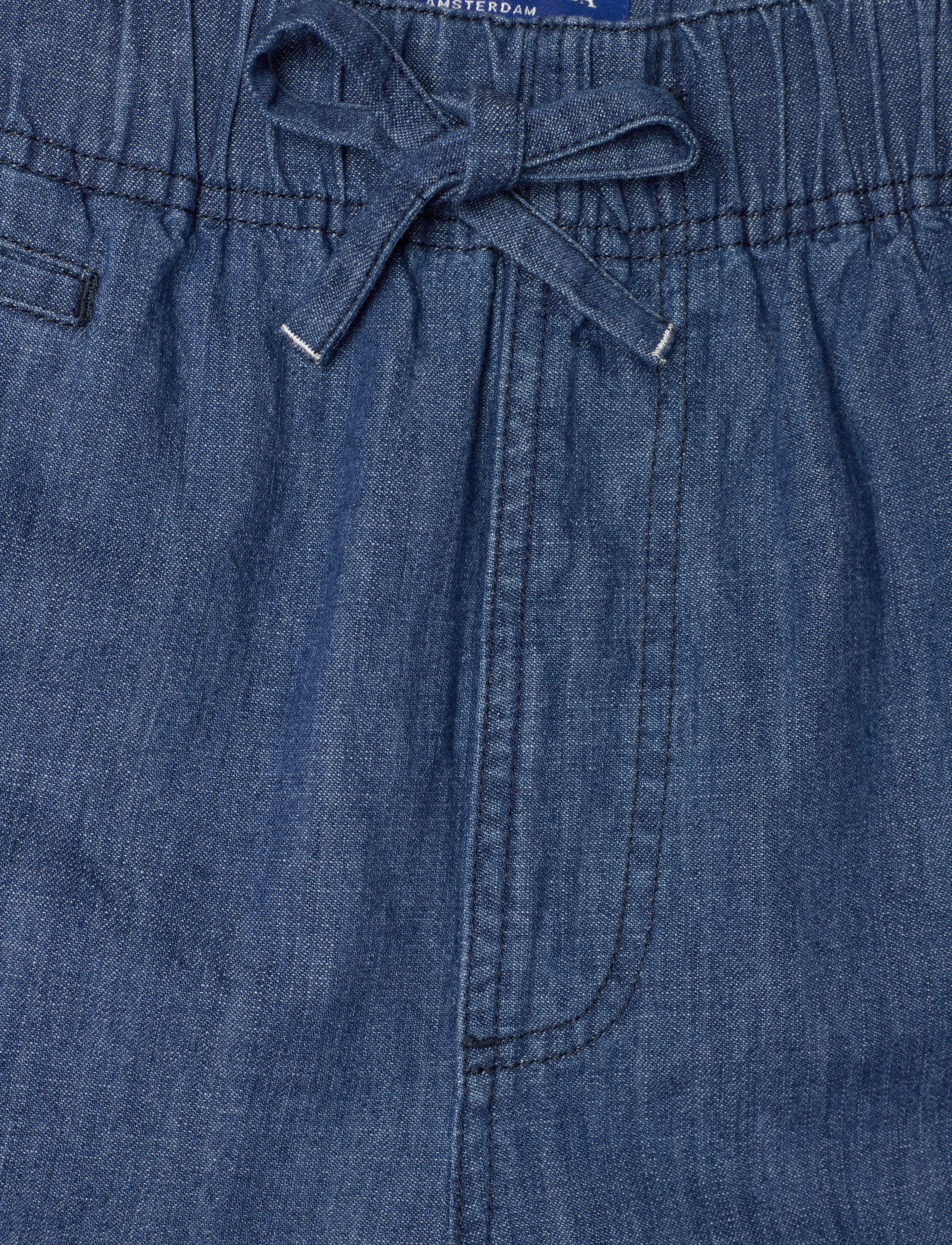 Scotch & Soda - Sporty utility short in lightweight denim —  Washed Indigo - washed indigo - 3