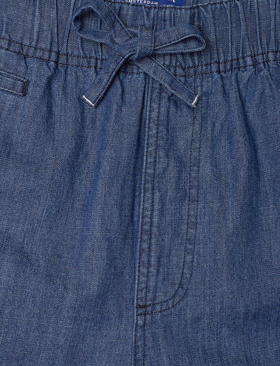 Scotch & Soda - Sporty utility short in lightweight denim — Washed Indigo - washed indigo - 3