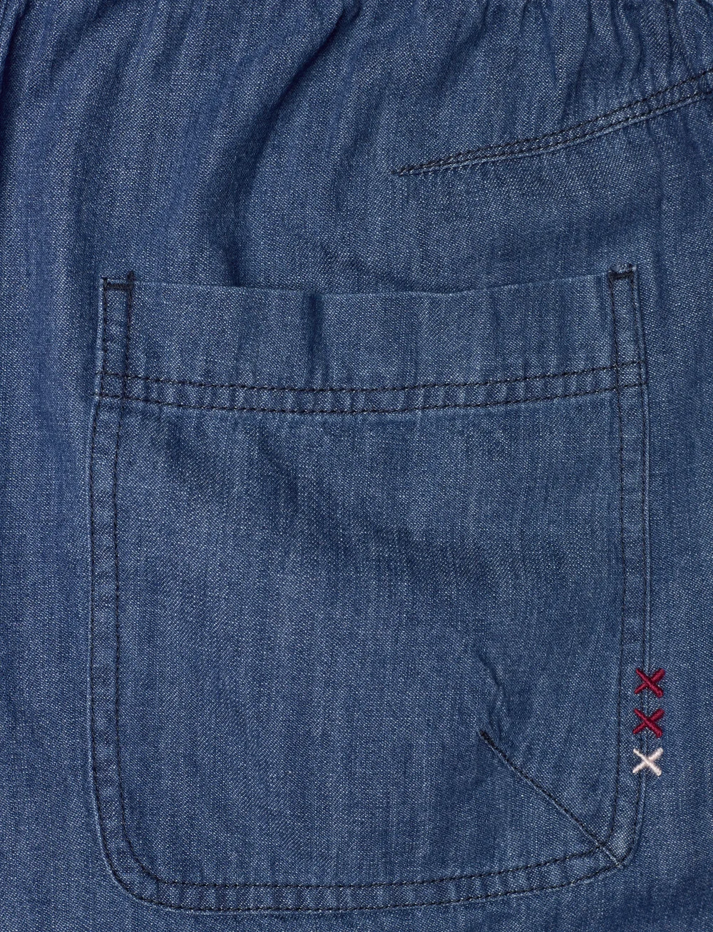 Scotch & Soda - Sporty utility short in lightweight denim — Washed Indigo - casual shorts - washed indigo - 4