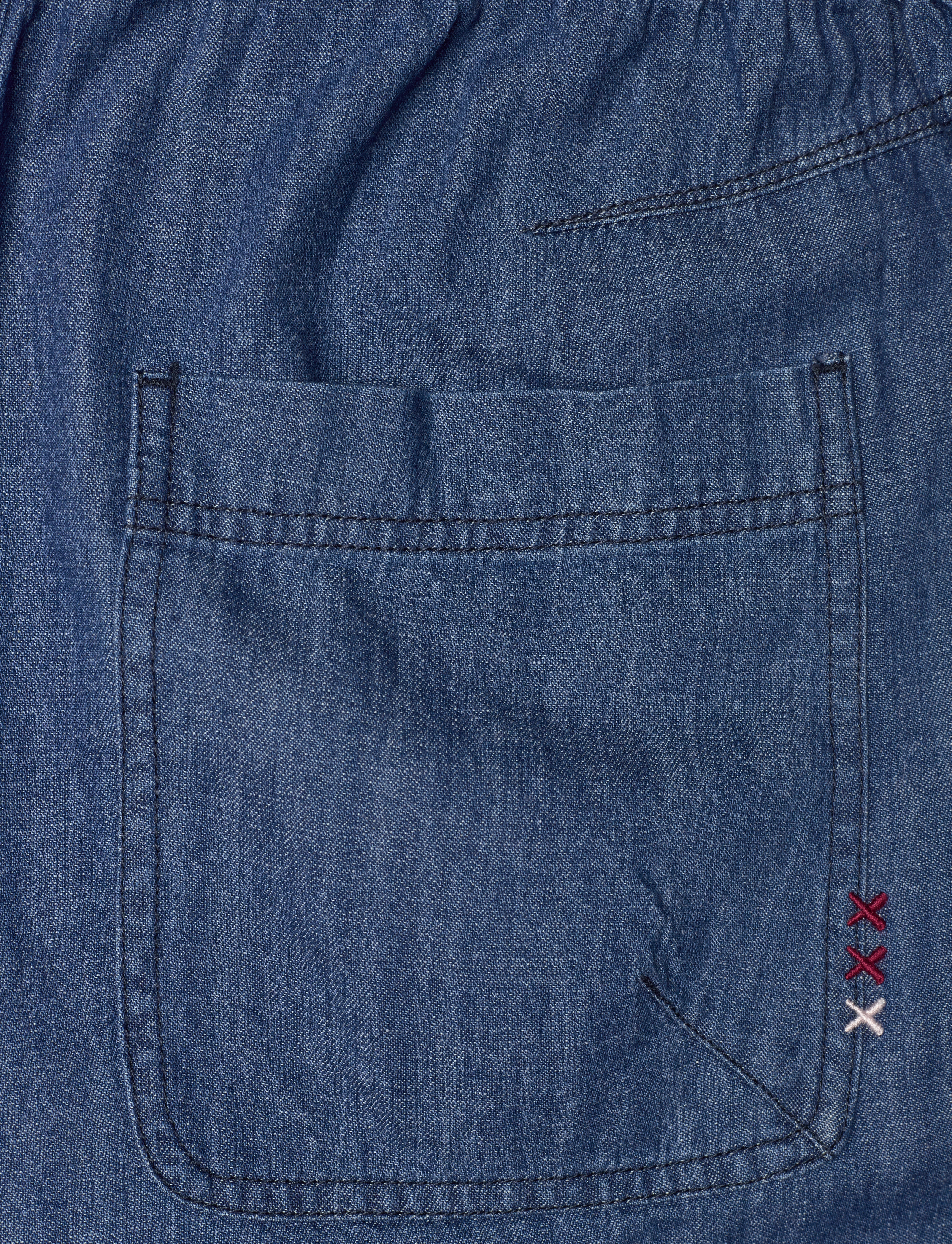 Scotch & Soda - Sporty utility short in lightweight denim —  Washed Indigo - washed indigo - 4