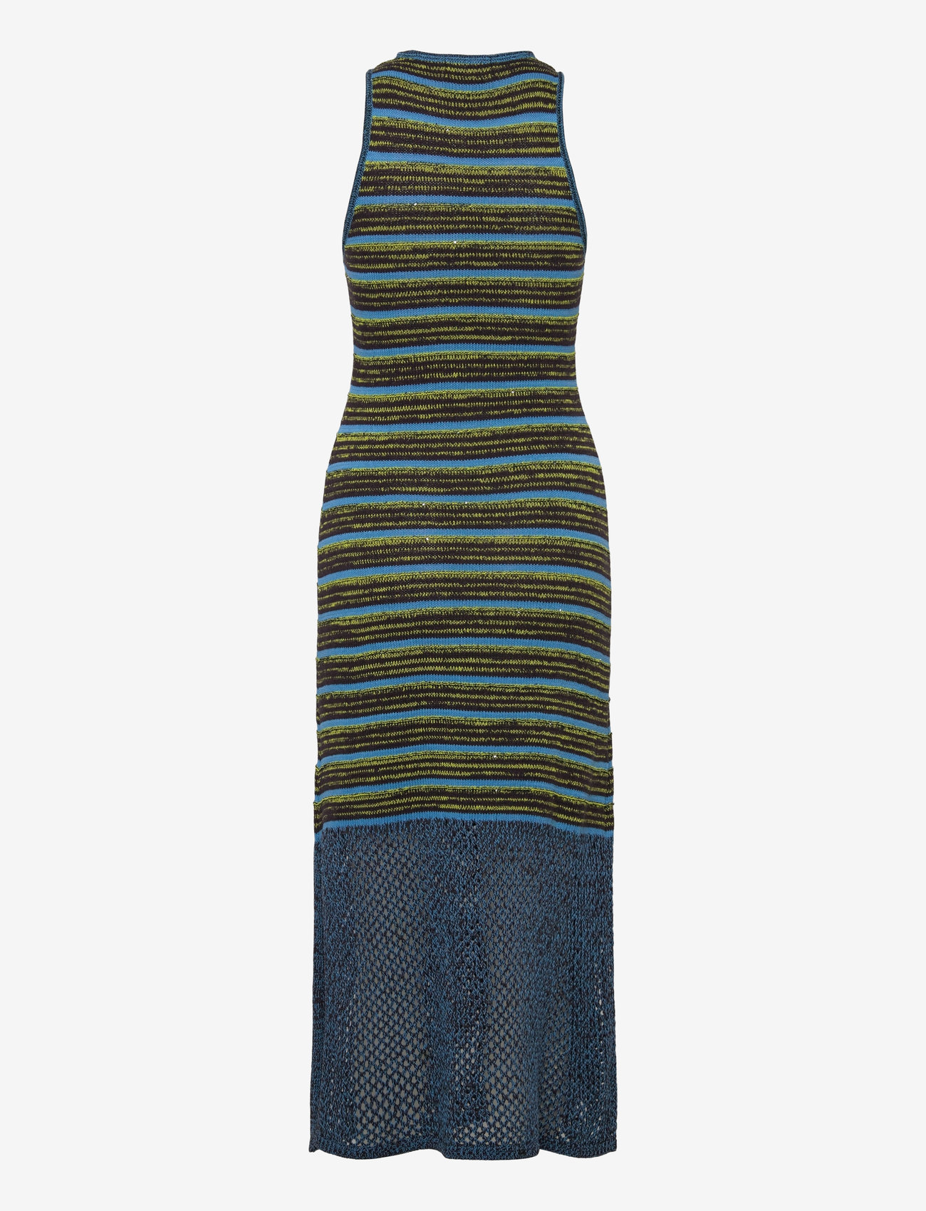 Scotch & Soda - Sequin stripe knitted dress - knitted dresses - washed black - 1