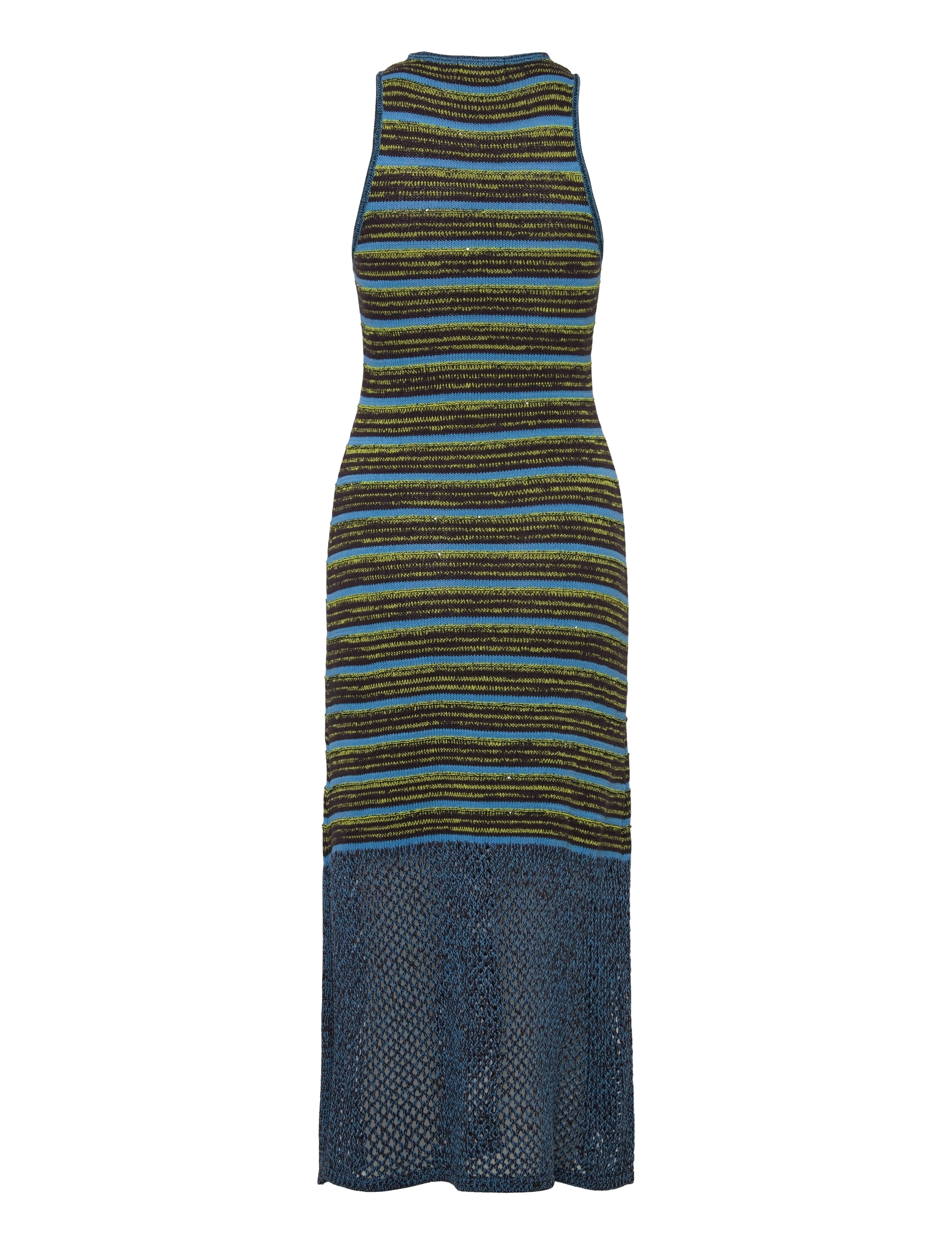 Scotch & Soda - Sequin stripe knitted dress - washed black - 1