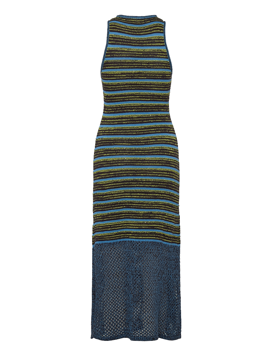 Scotch & Soda - Sequin stripe knitted dress - washed black - 1