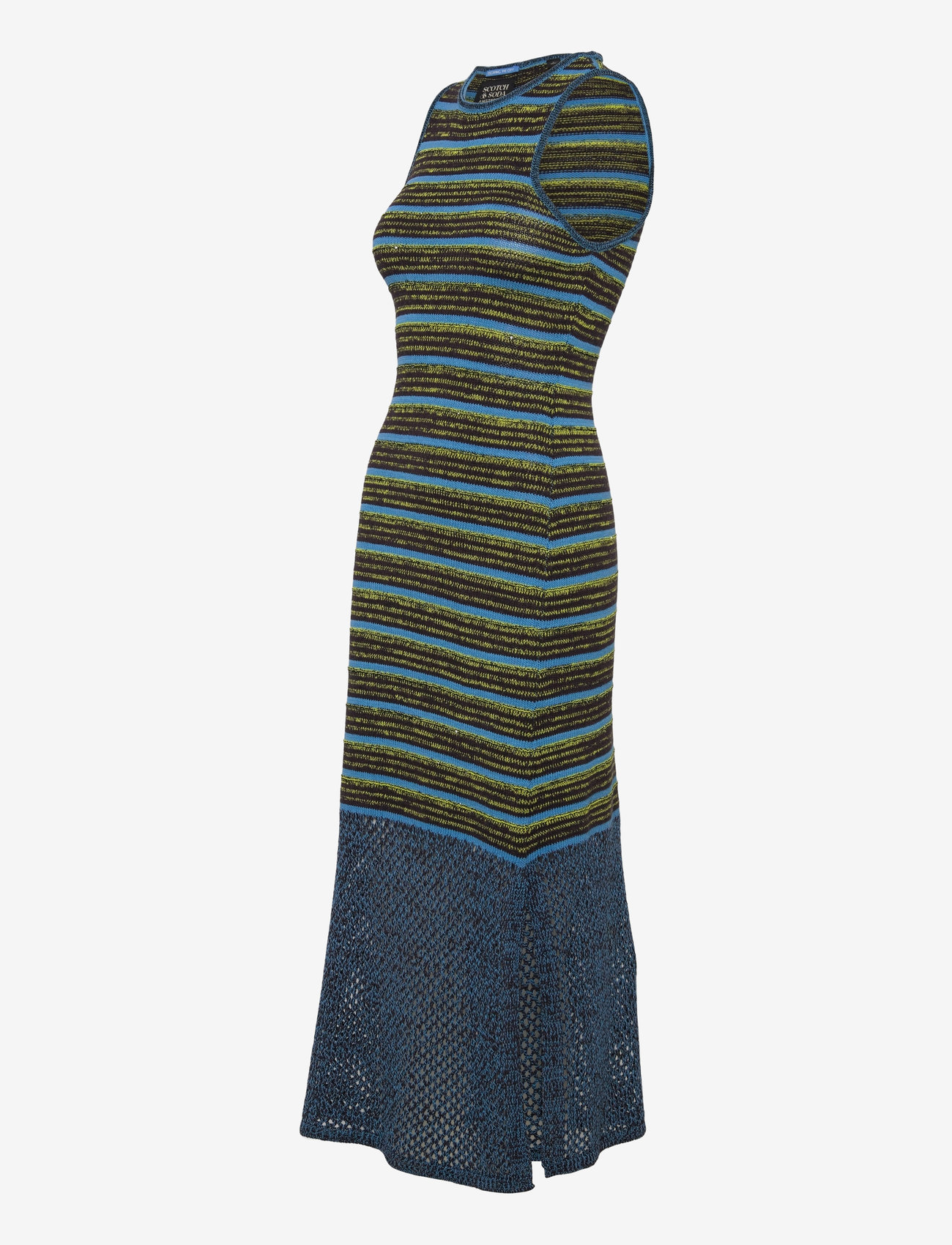 Scotch & Soda - Sequin stripe knitted dress - knitted dresses - washed black - 2