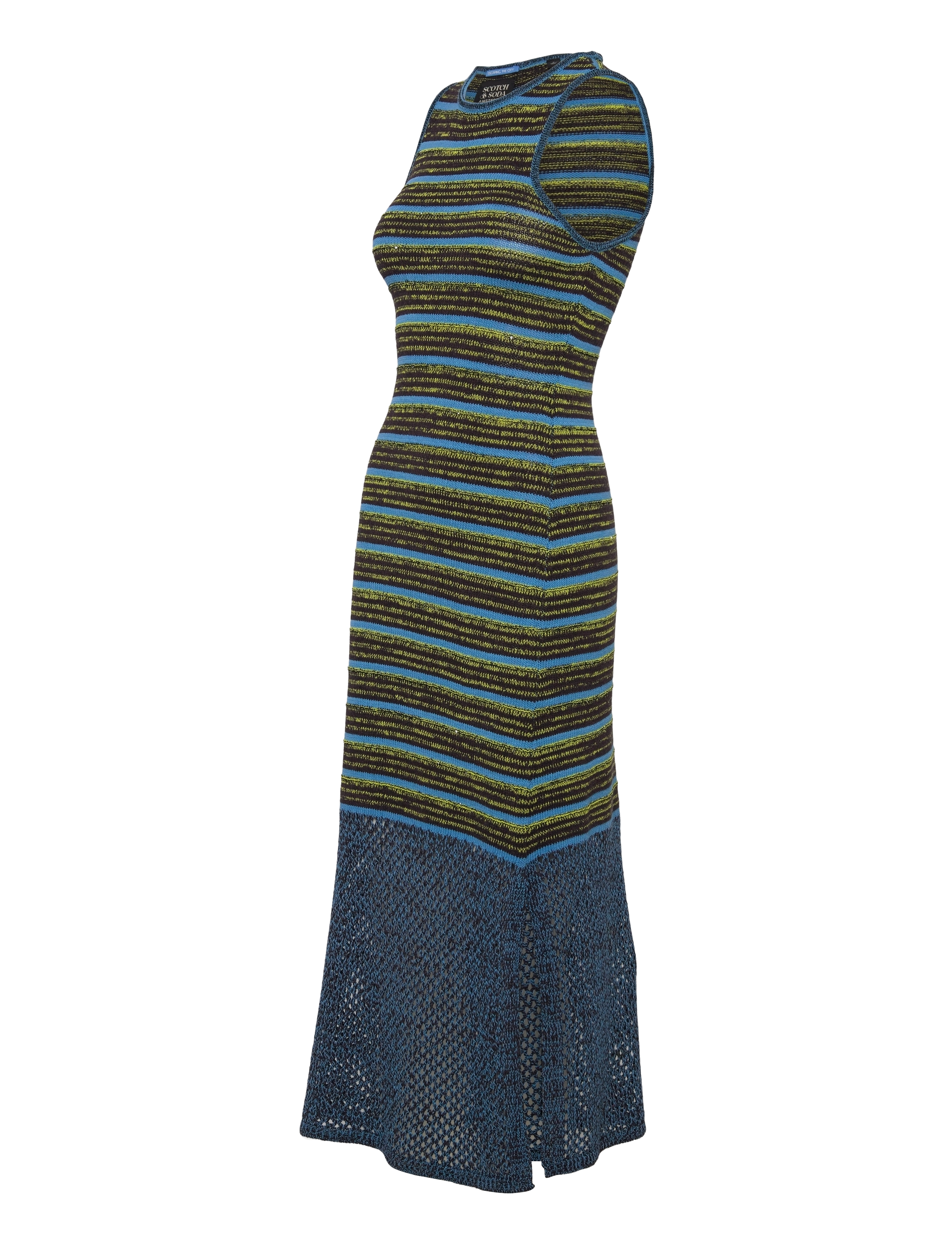 Scotch & Soda - Sequin stripe knitted dress - washed black - 2