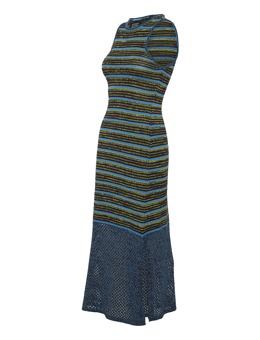 Scotch & Soda - Sequin stripe knitted dress - washed black - 2