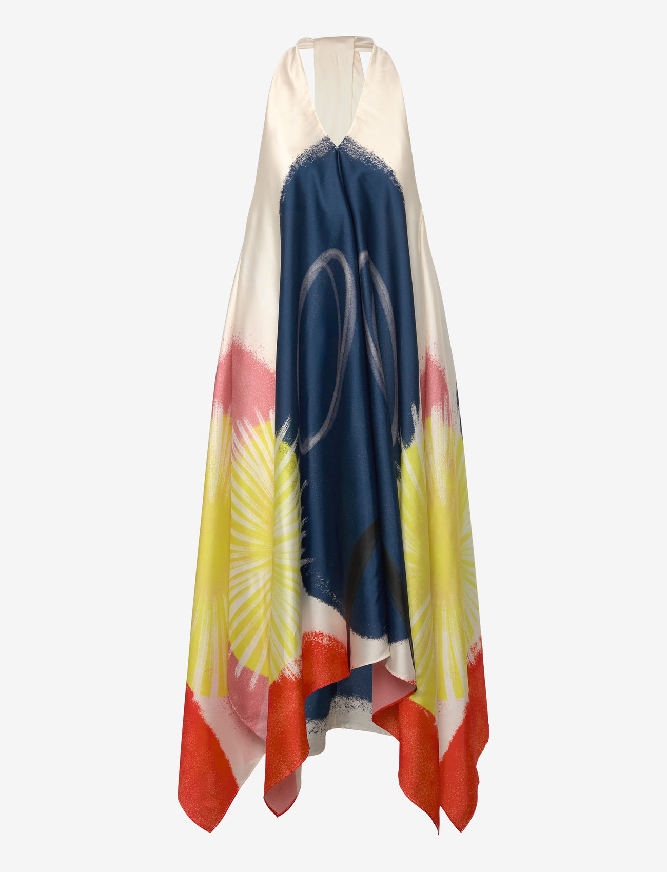 Scotch & Soda - Foulard midi dress - sommerkleider - abstract sun foulard - 0