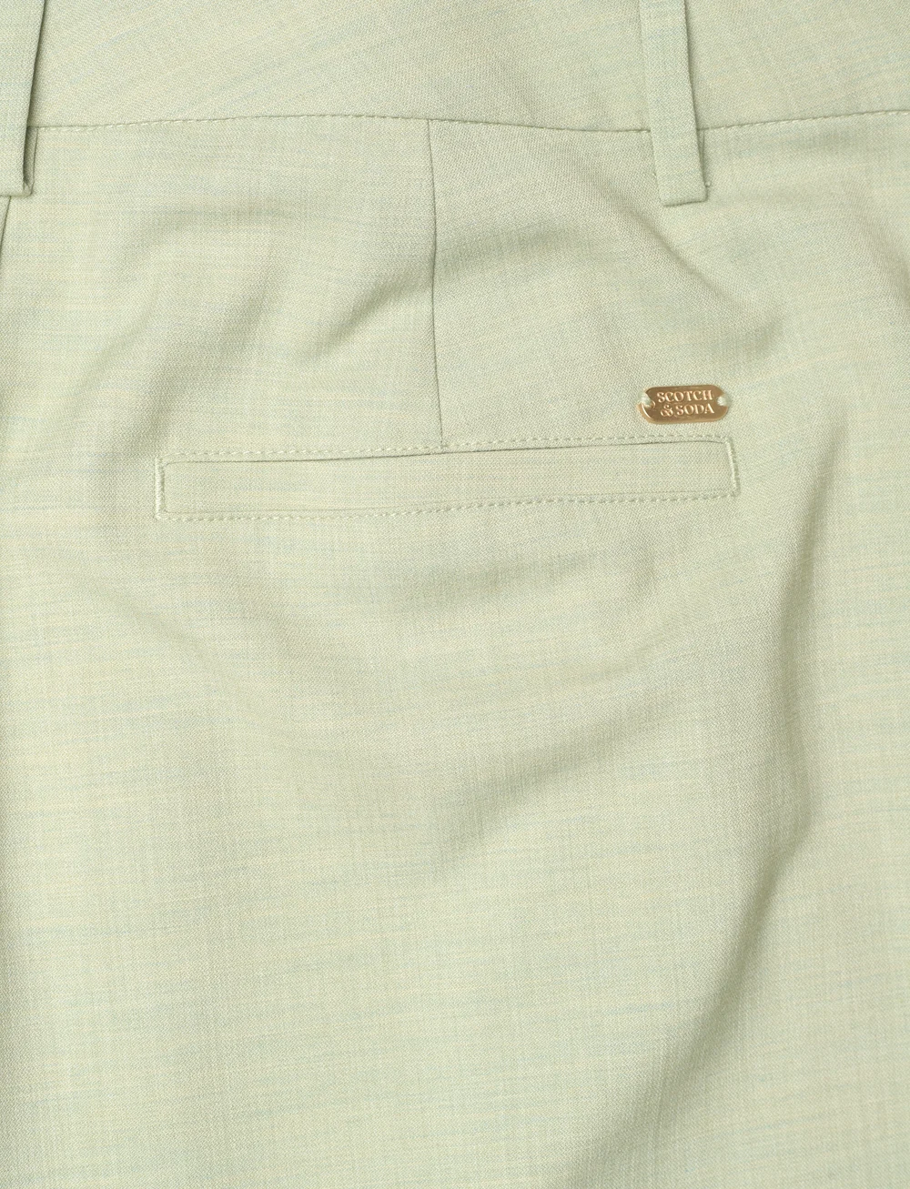 Scotch & Soda - Rose high-rise wide-leg pants - tailored trousers - pistachio - 4