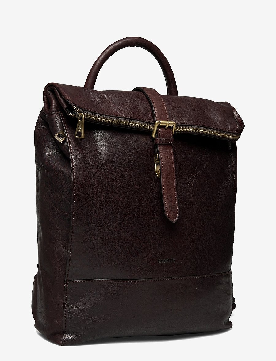 Saddler - Palermo - business backpacks - dk.brown - 2