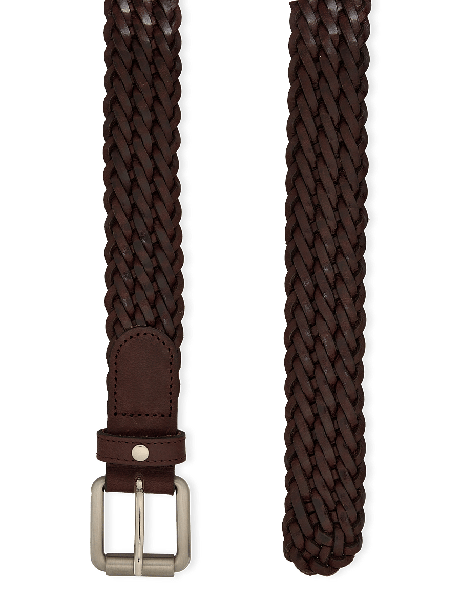 Saddler - Grahn - geflochtene gürtel - dk.brown - 1