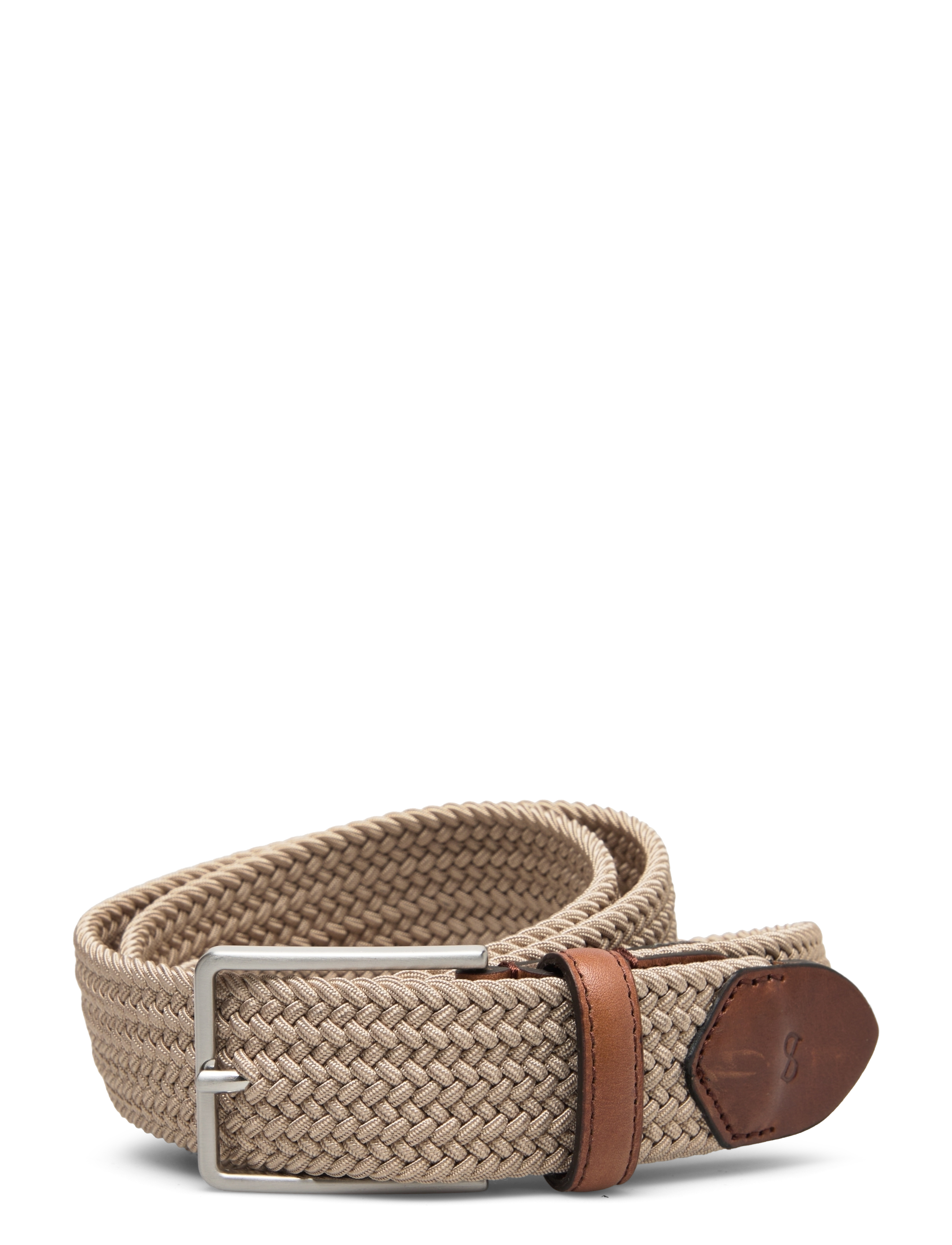Saddler Marstrand, Mænd, Flettet Elastikbælte, Beige, Str: 105
