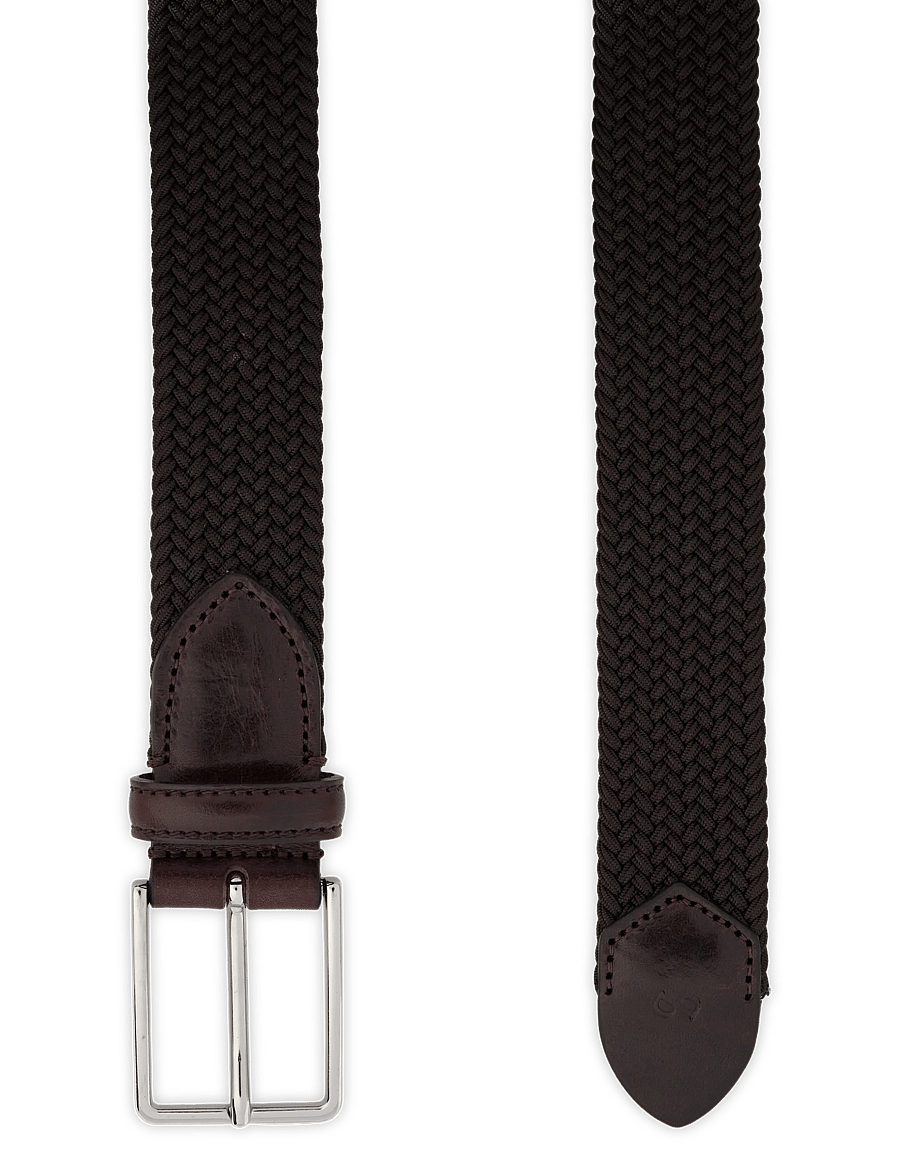 Saddler - Marstrand - geflochtene gürtel - dk.brown - 1