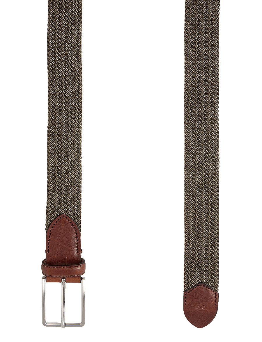 Saddler - Marstrand - flettede belter - green/khaki - 1