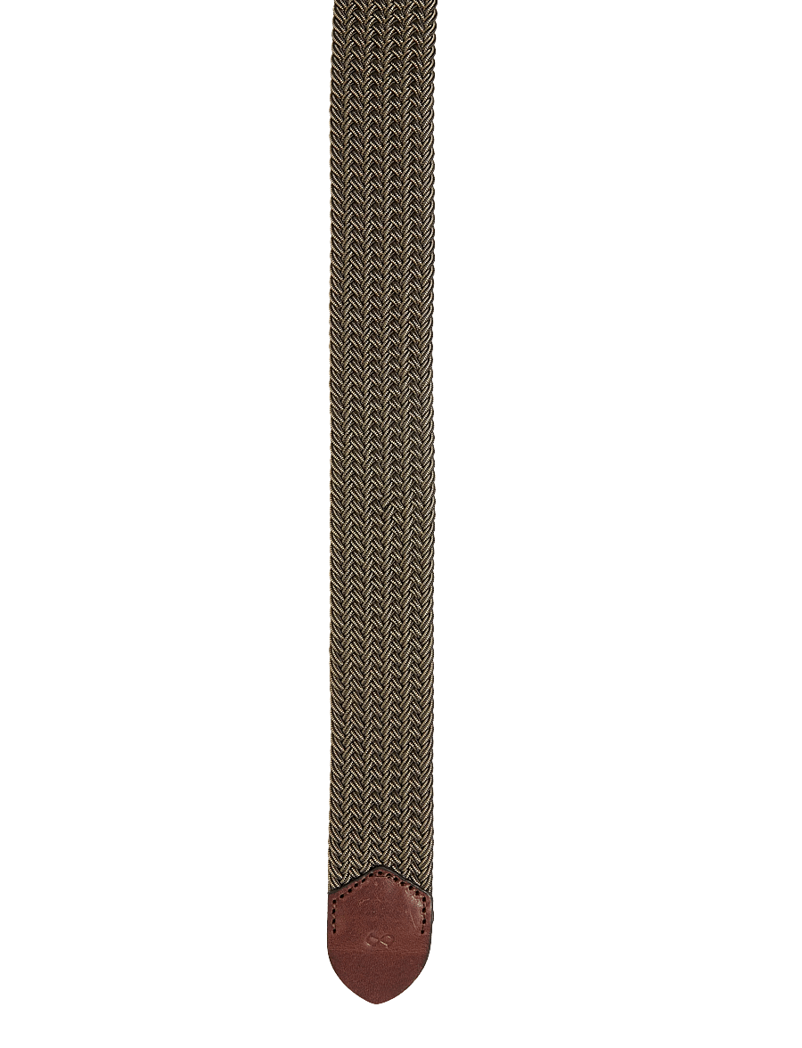 Saddler - Marstrand - flettede belter - green/khaki - 2