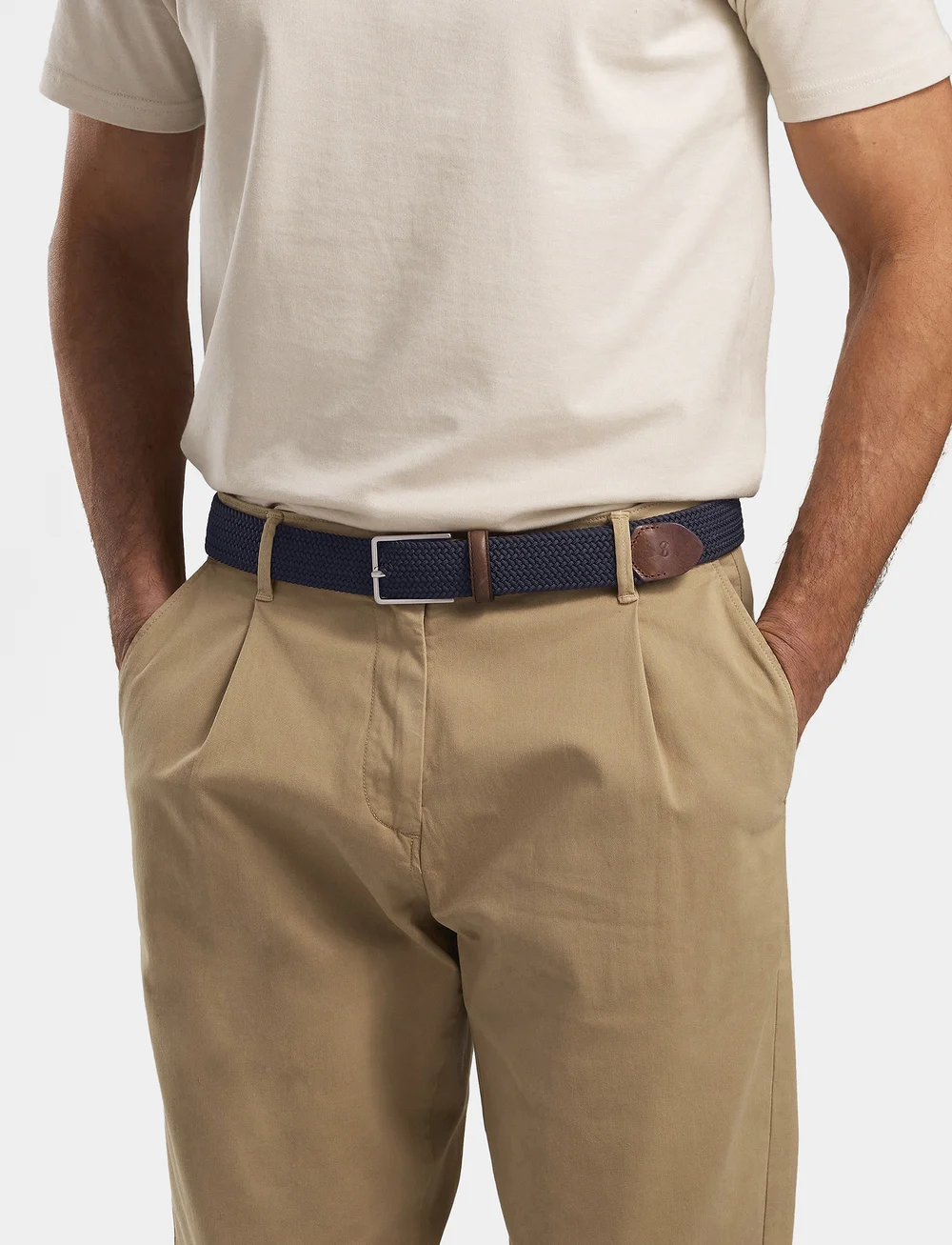 Saddler - Marstrand - flätade skärp - navy - 0